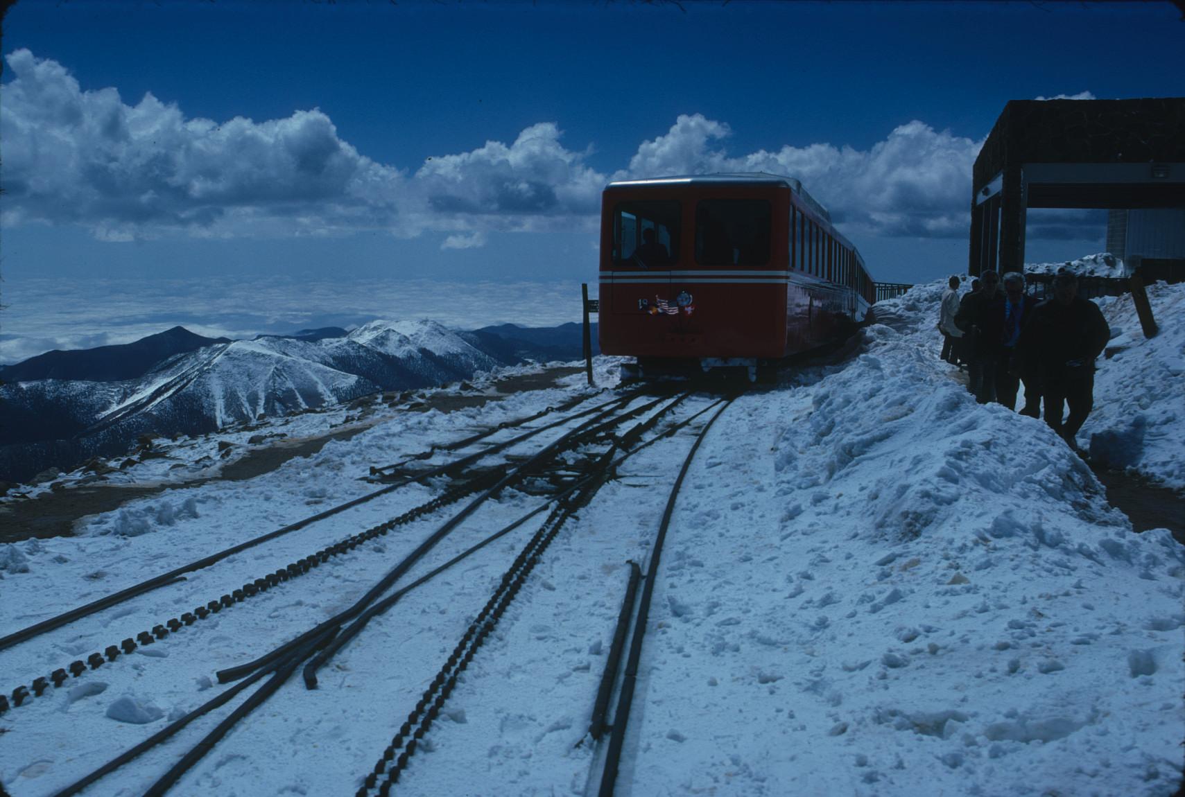 Swiss Self-propelled Passenger Car at Summit