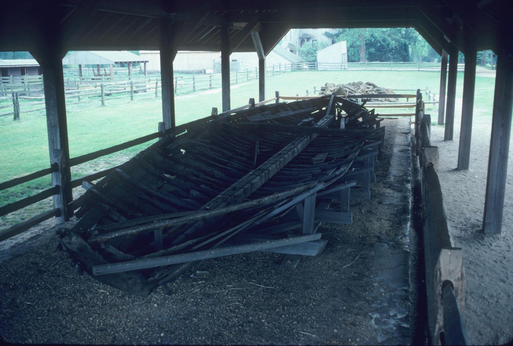 Ore barge exhumed at Batsto site