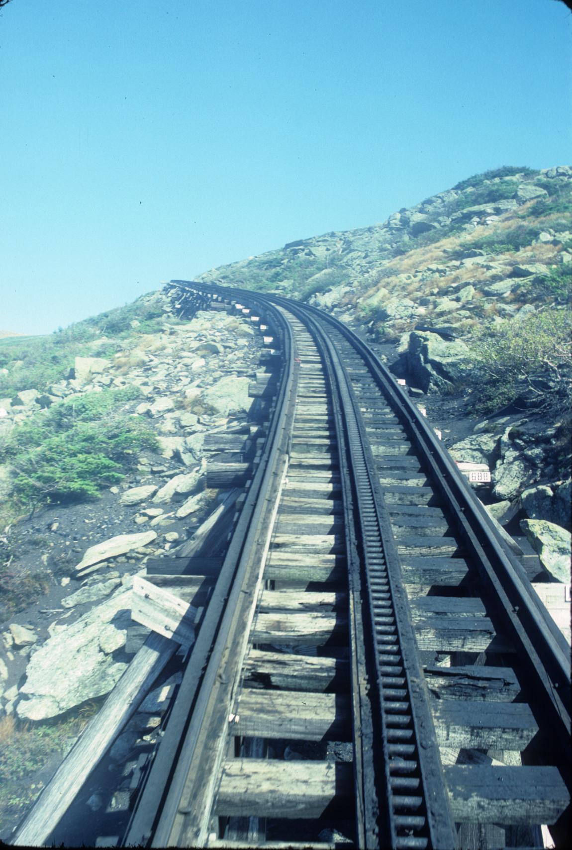 View of incline and curve