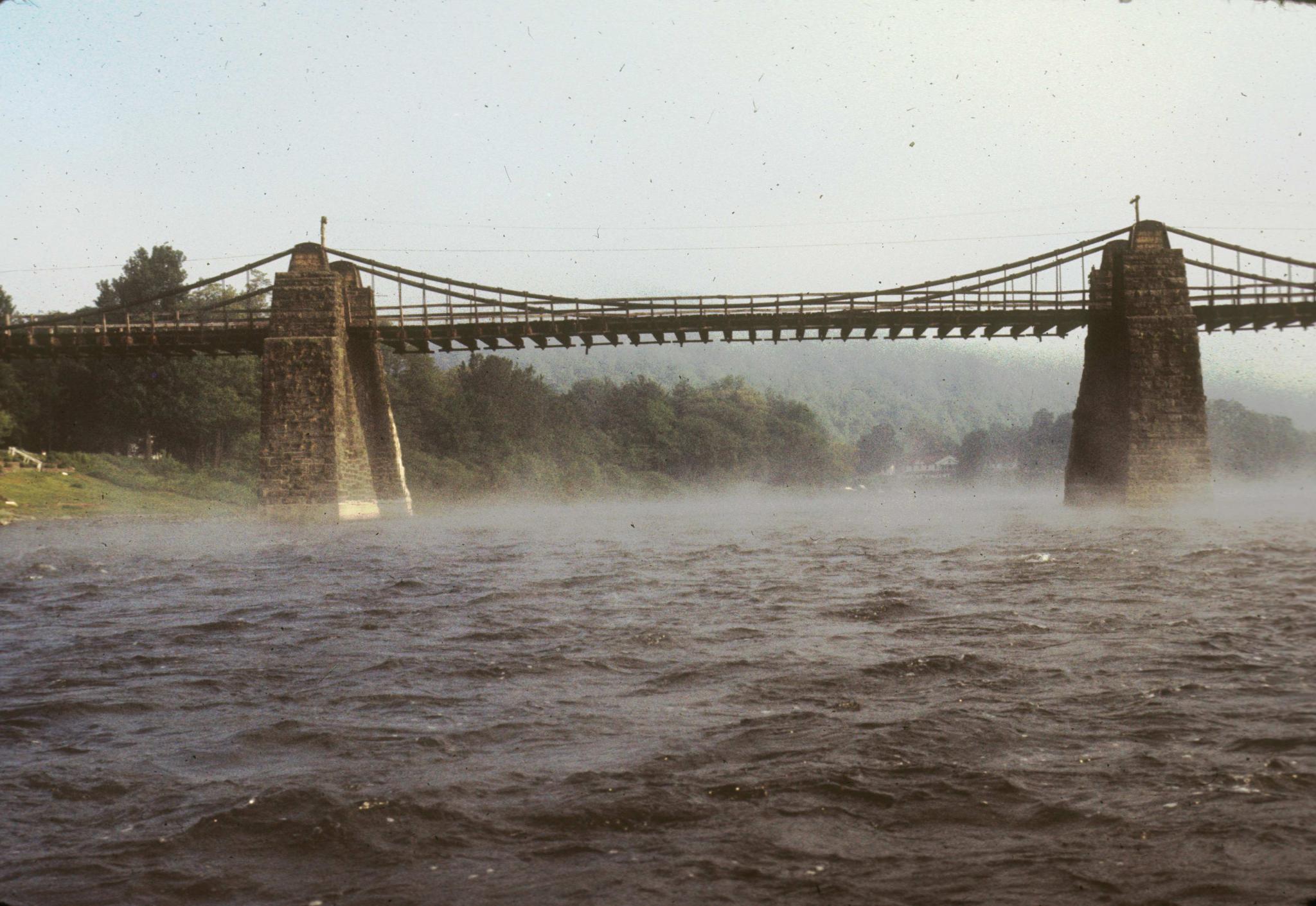 Photograph of the Delaware Aqueduct, also known as the Roebling Bridge, taken…