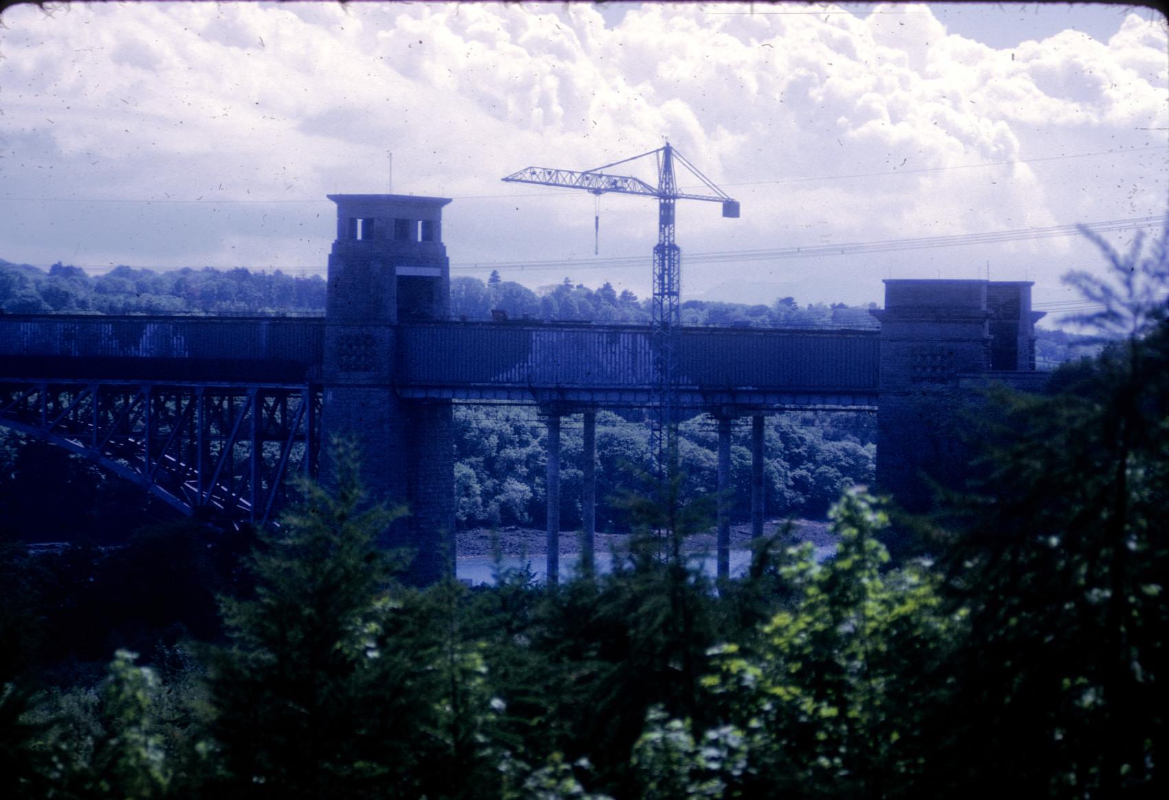 Close view from Anglesey with tower crane