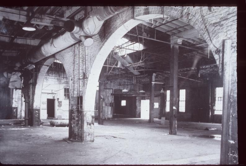 B/W image of apparently abandoned building