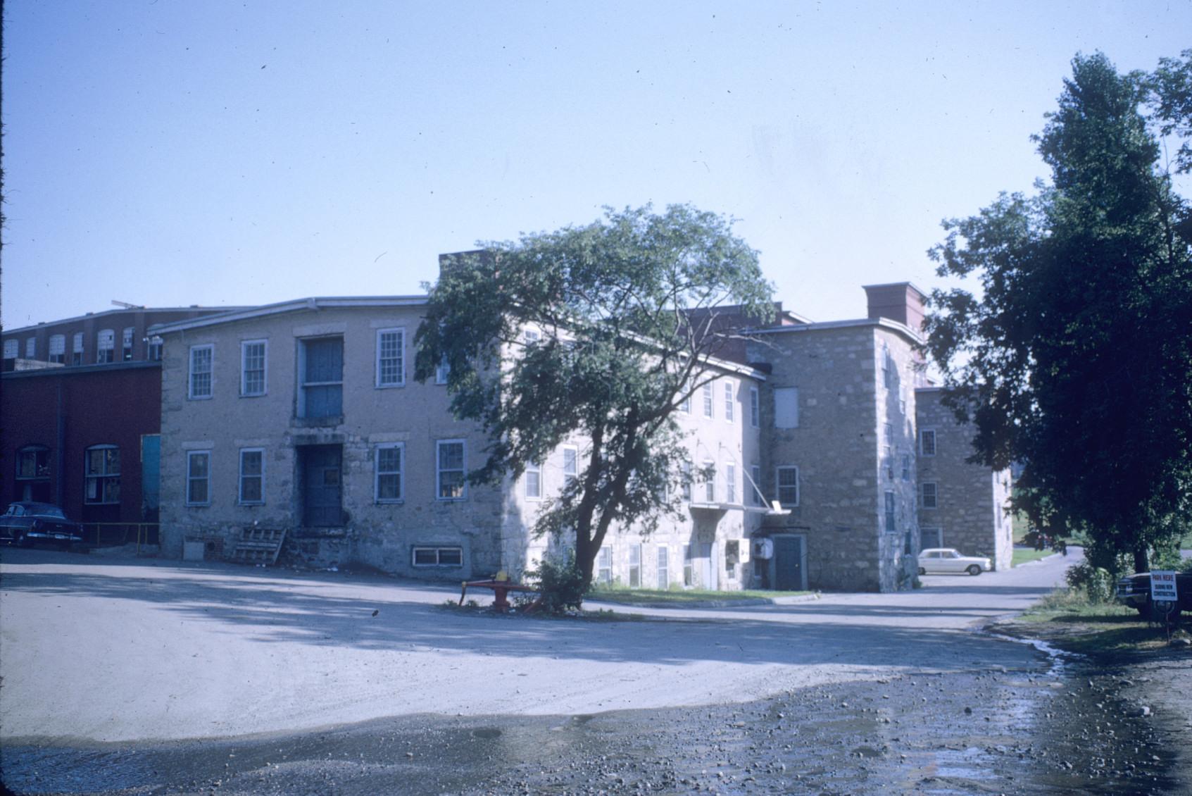 View of Chace's Thread Mill.  Original structure in foreground.