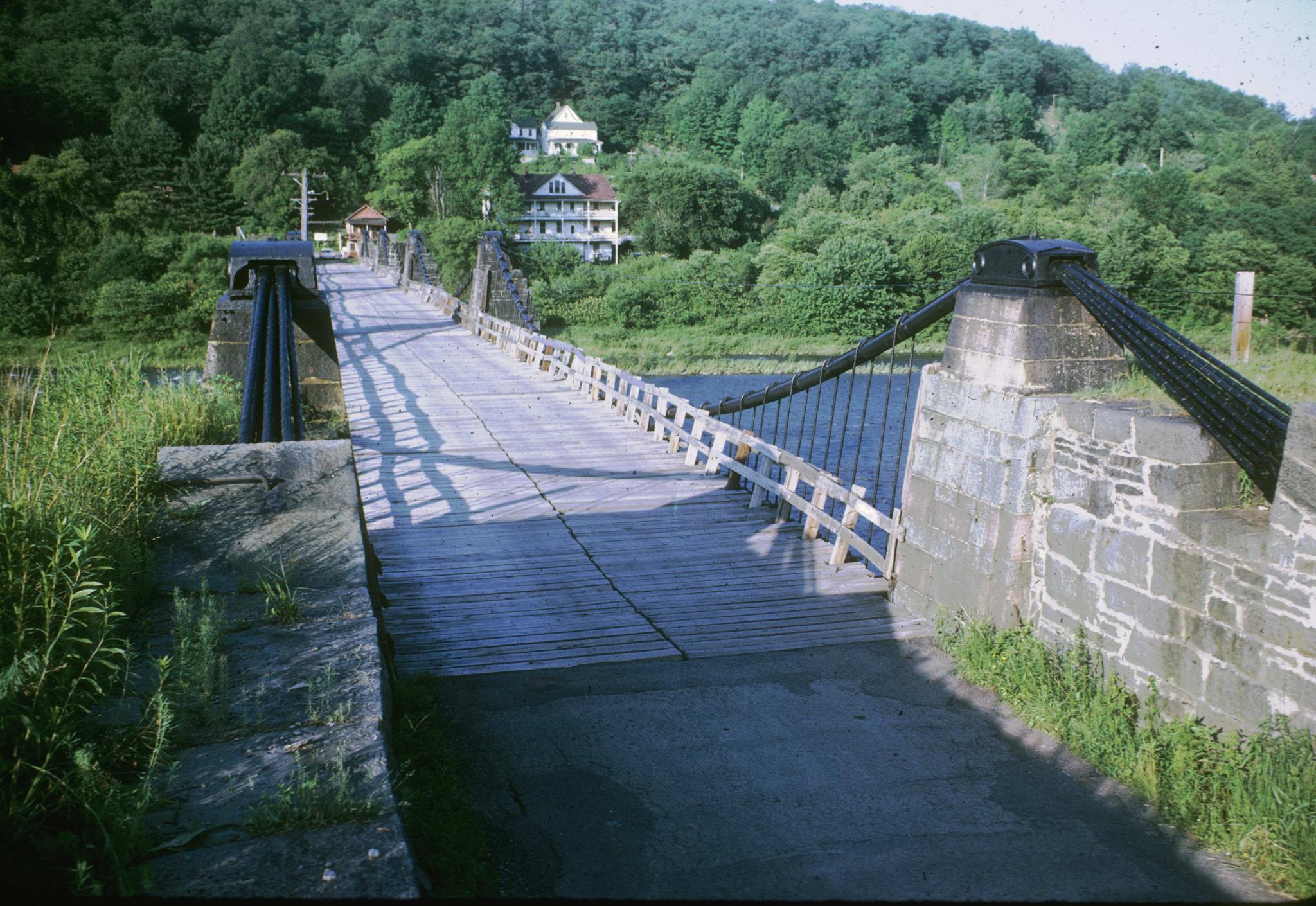 View along length of Delaware Aqueduct.  The aqueduct was constructed on…