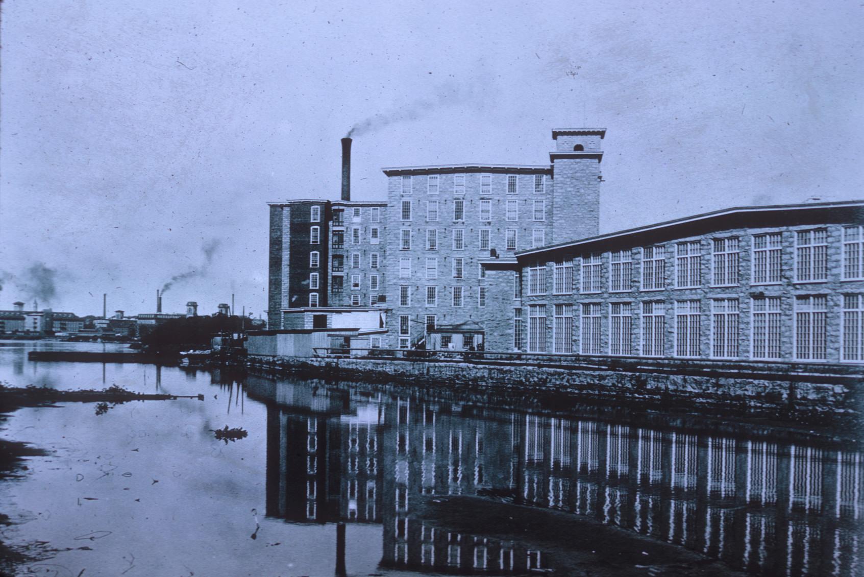 Historic photo of Barnard Mill c. 1908.  From Library of Congress, Lot 9104:…