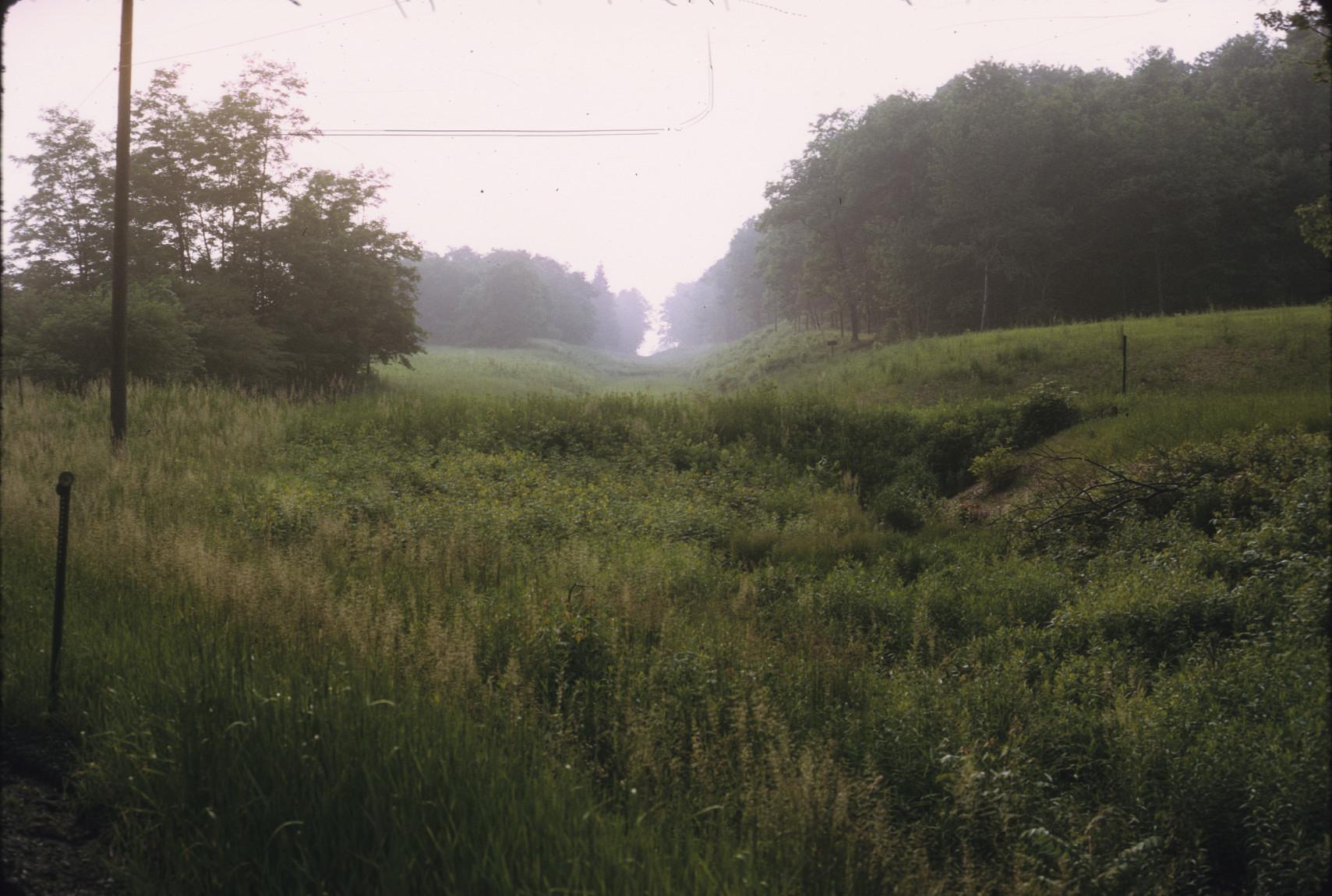 View of route of plane #6 from U.S. 22