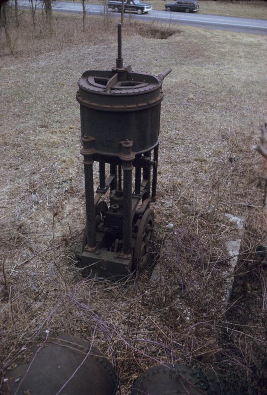 View from above of blowing engine