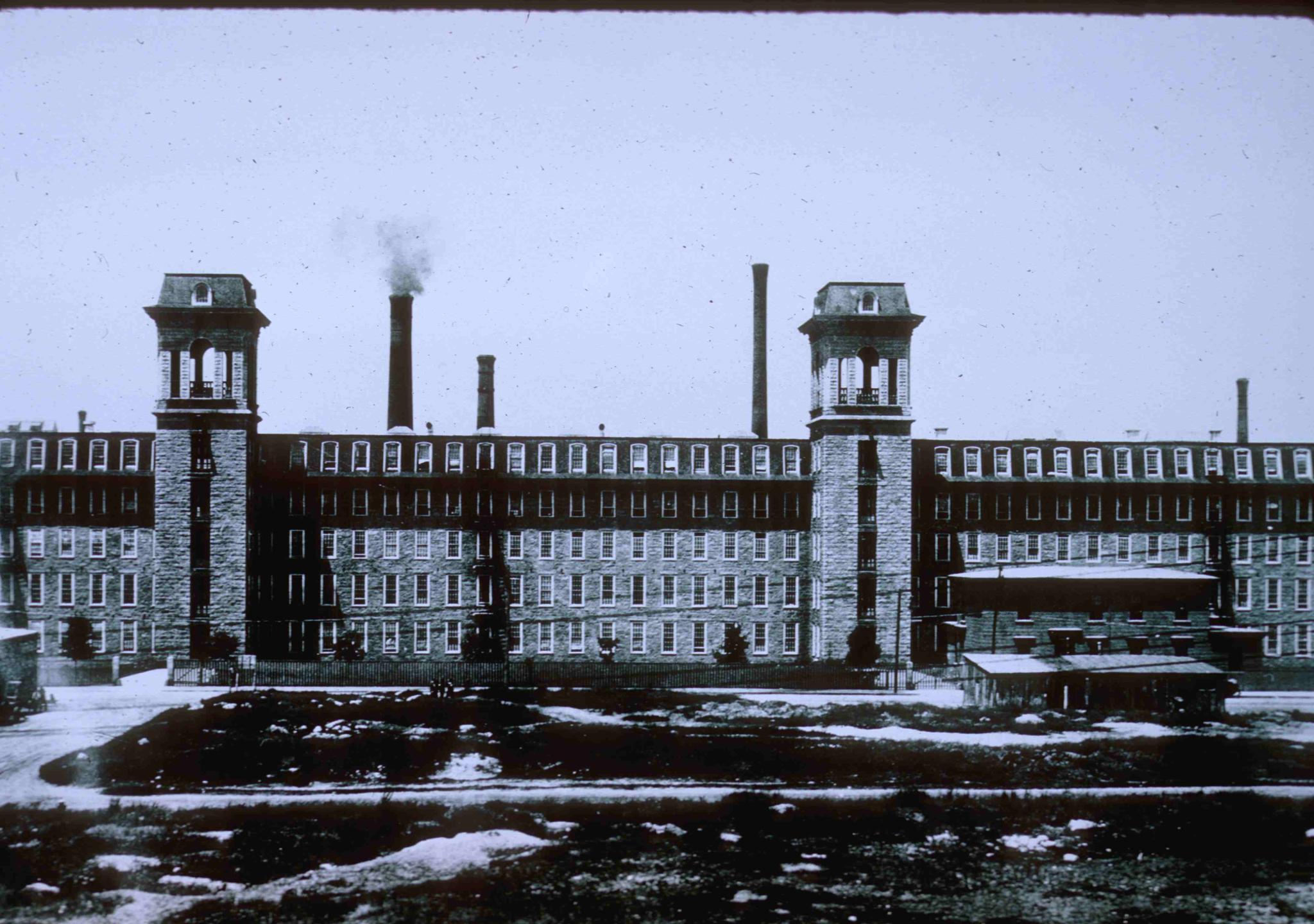 Photograph from the Lewis Hine Collection of the Merchant's Mill in Fall…