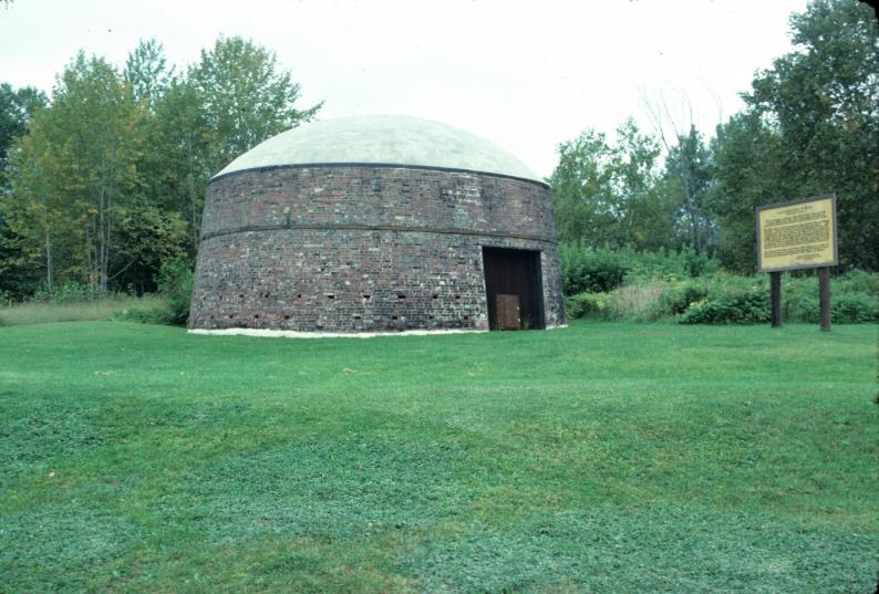 View of charcoal kiln at State Historic Site