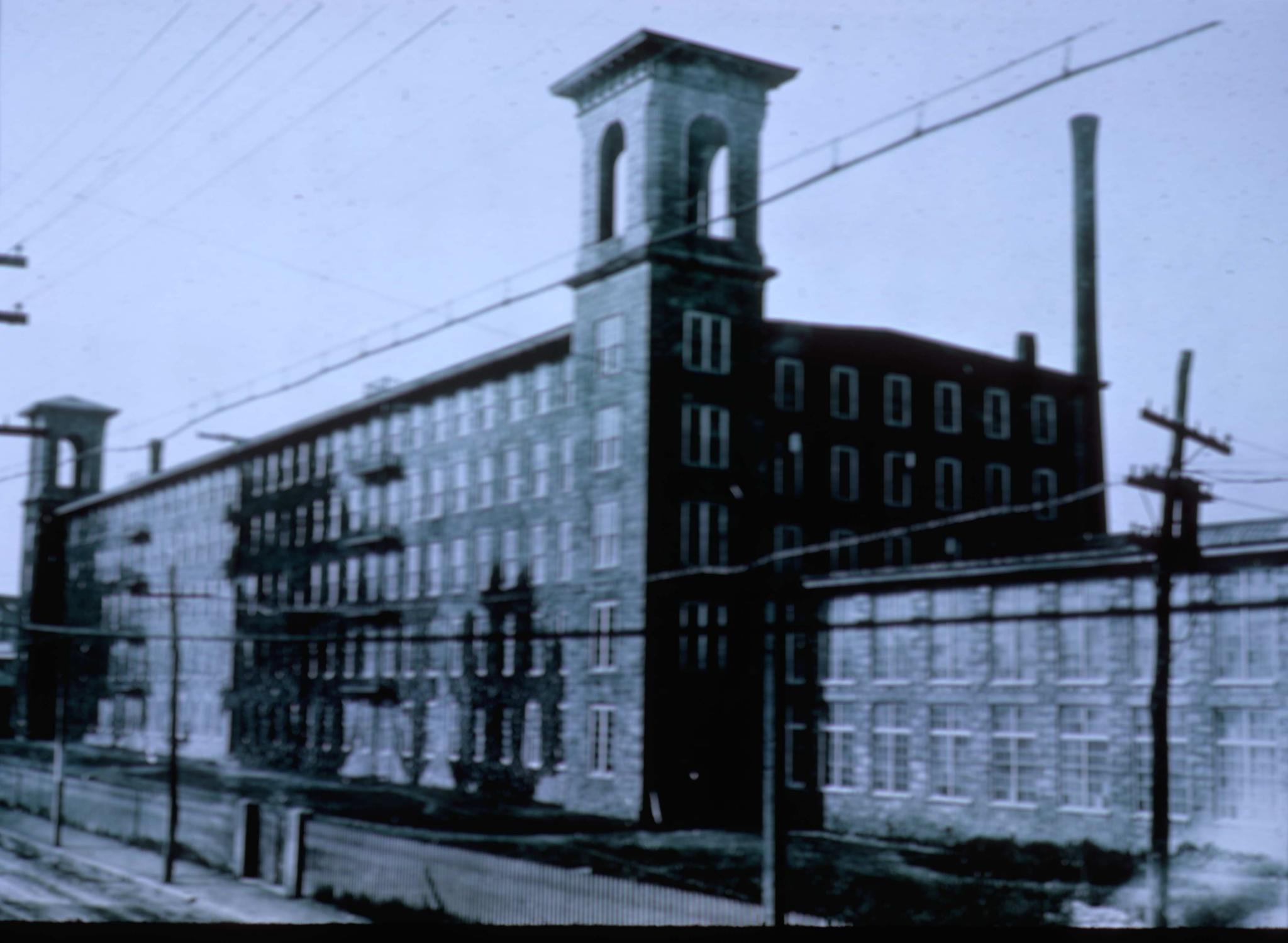 View of the Richard Borden Mill No. 1 taken in 1916.  From the Lewis Hine…