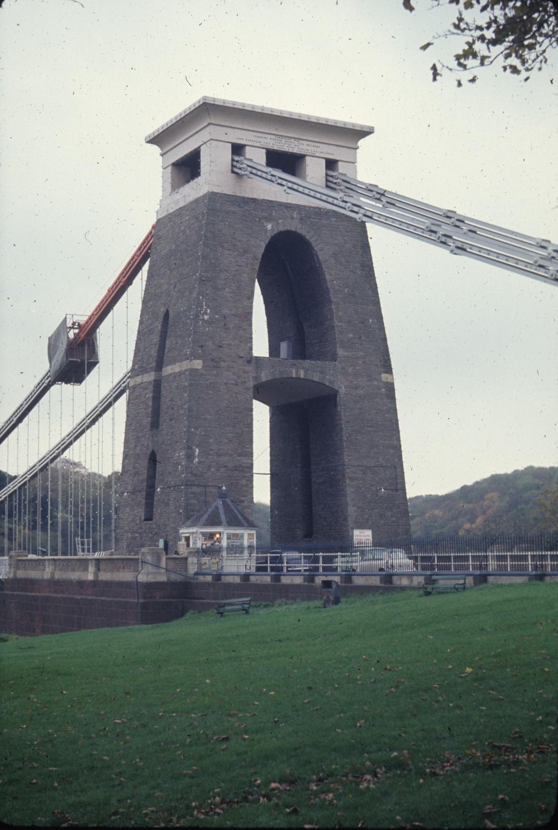 View from landside, showing Chain painting in progress