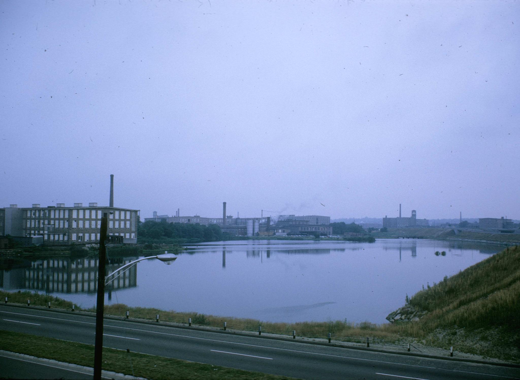 View of the Barnard, Parker, and Davis textile mills.  All are part of the…