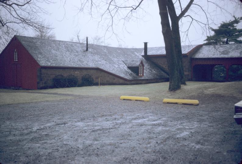 General view of buildings aaround iron furnace