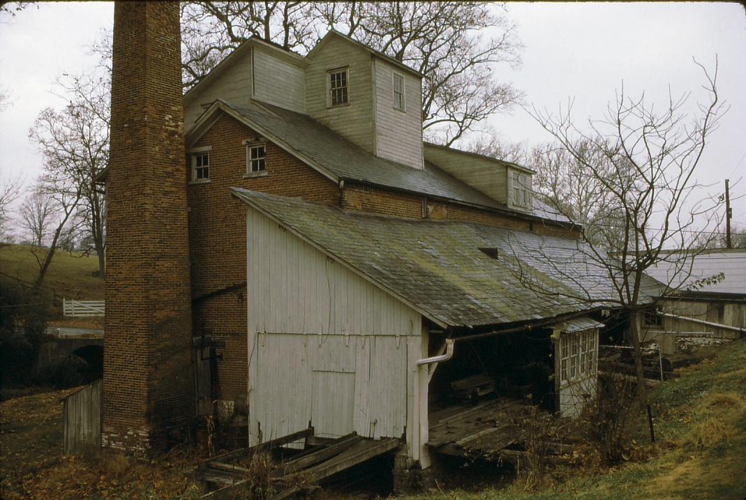 wooden and brick structures.