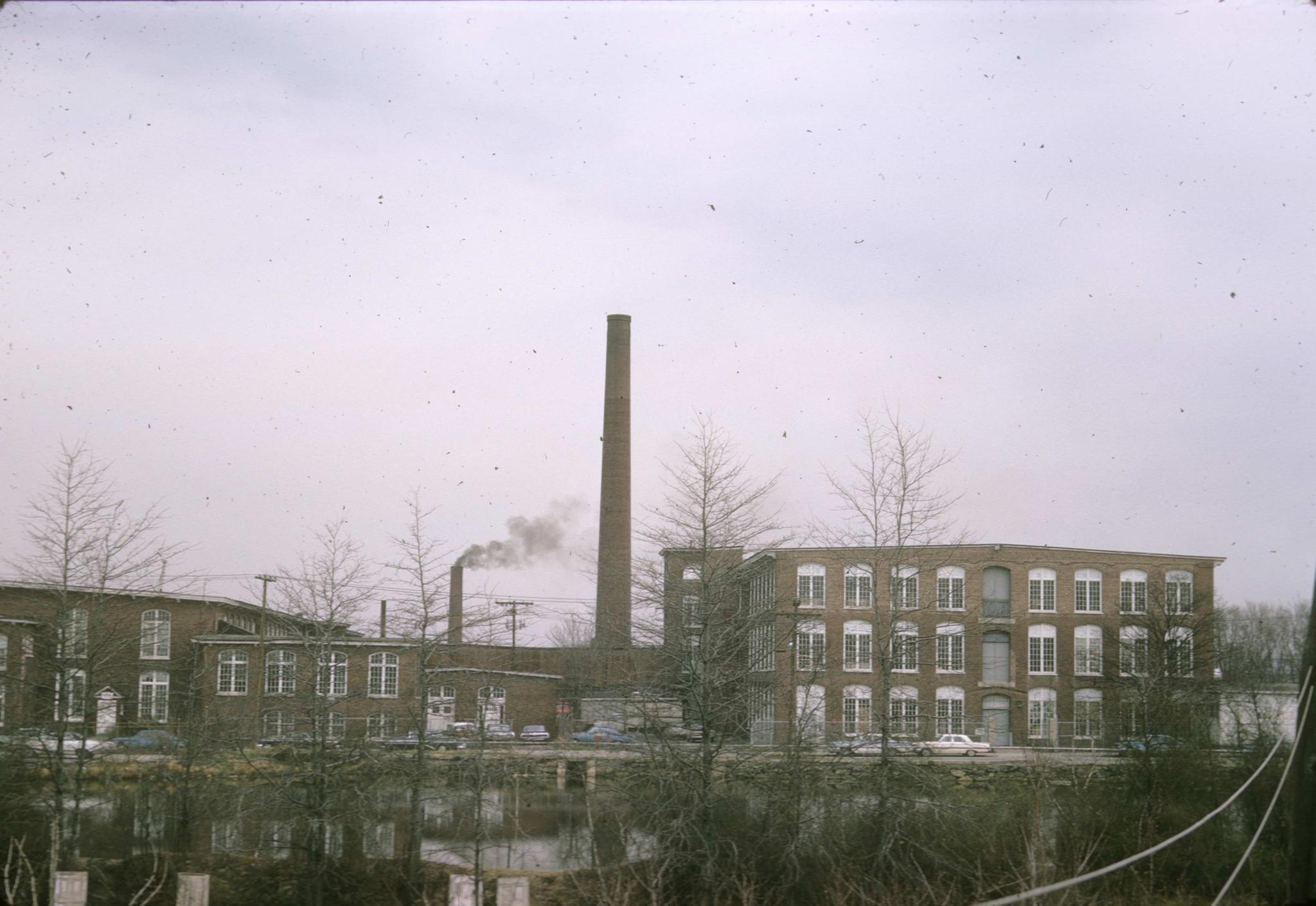 View of the Globe yarn mills and the Sanford spinning mill.