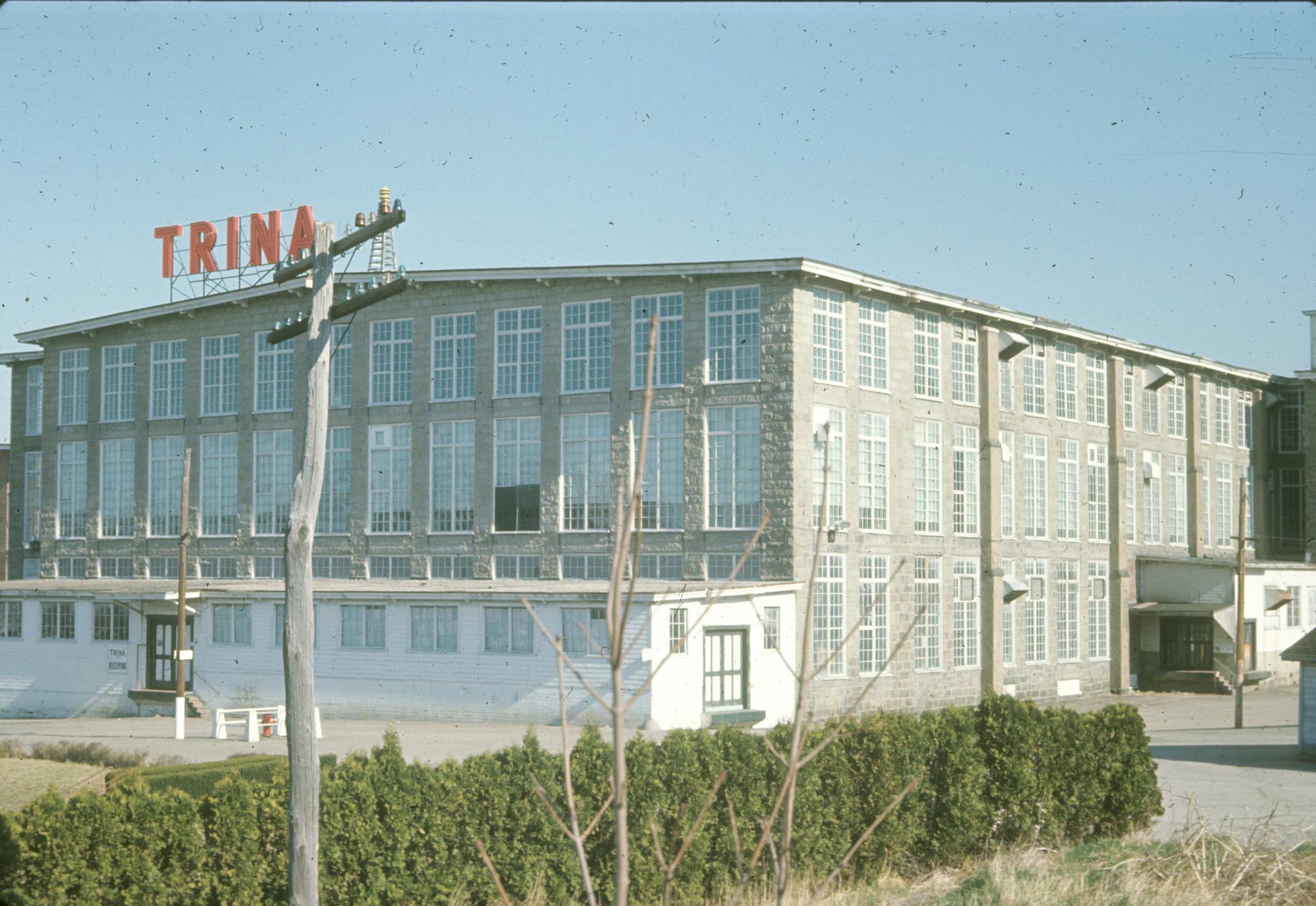 View of Sagamore Mill No. 3, later occupied by  Trina Manufacturing Inc.