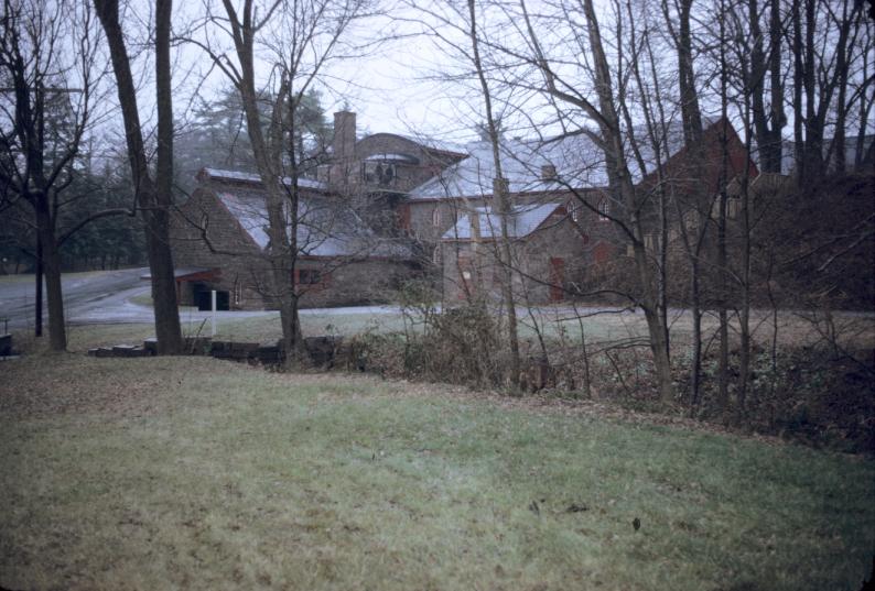 General view of relationship of furnace (center), casting house (left) and…