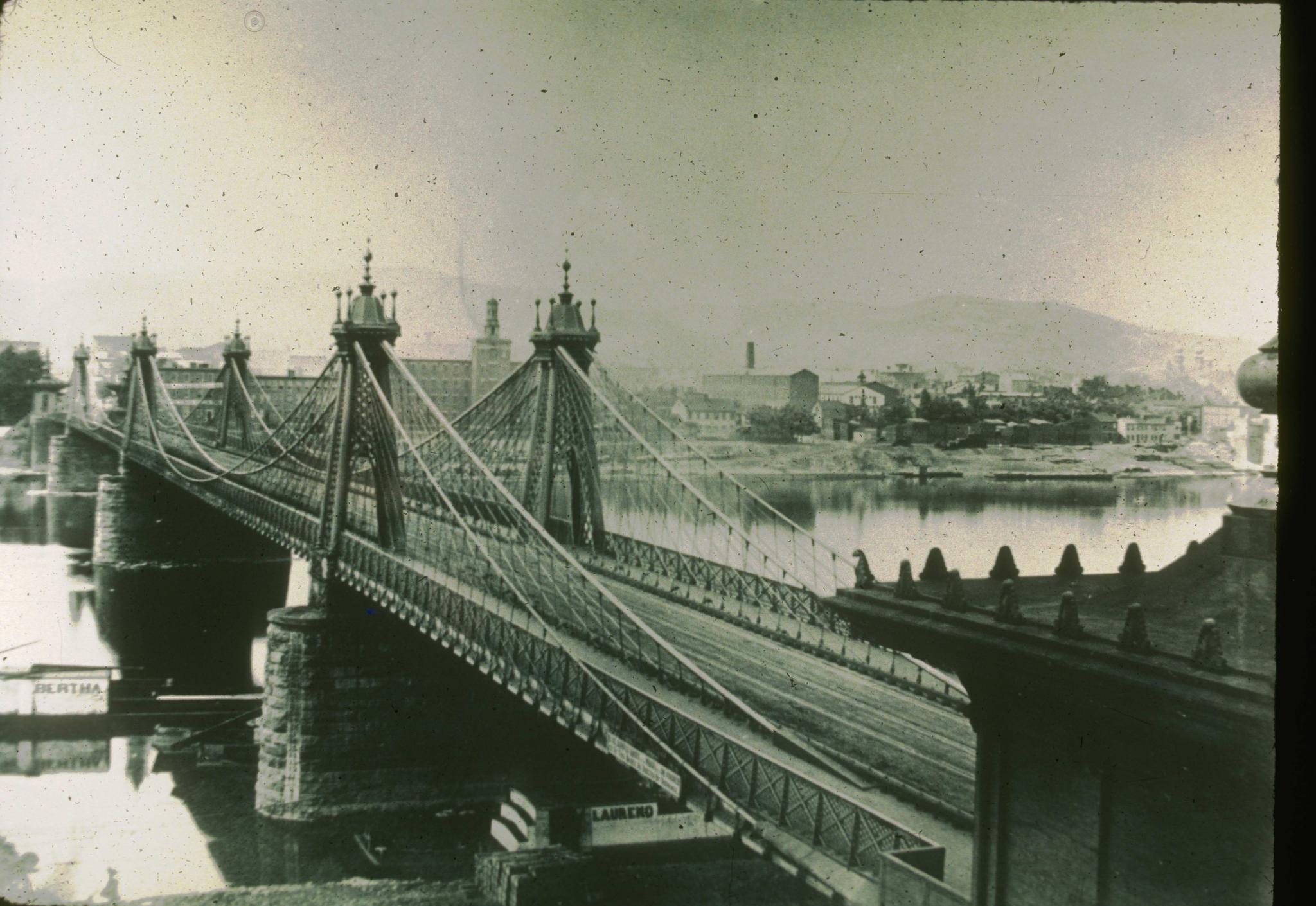 Historic photograph of the Pittsburgh Aqueduct.  Photograph dates 1857 or 1858…