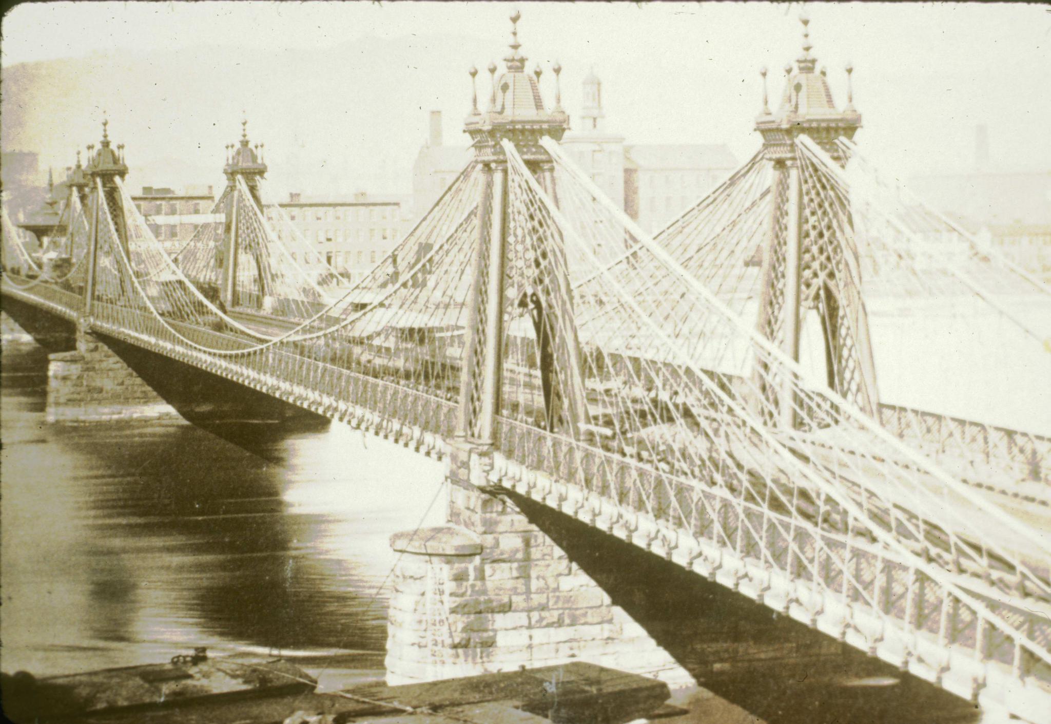 Historic photograph of the Pittsburgh Aqueduct.  The aqueduct was designed by…