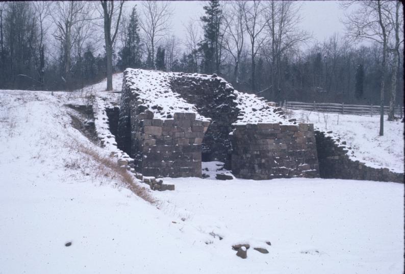 Remnant of unsuccessful anthracite furnace, c.1854