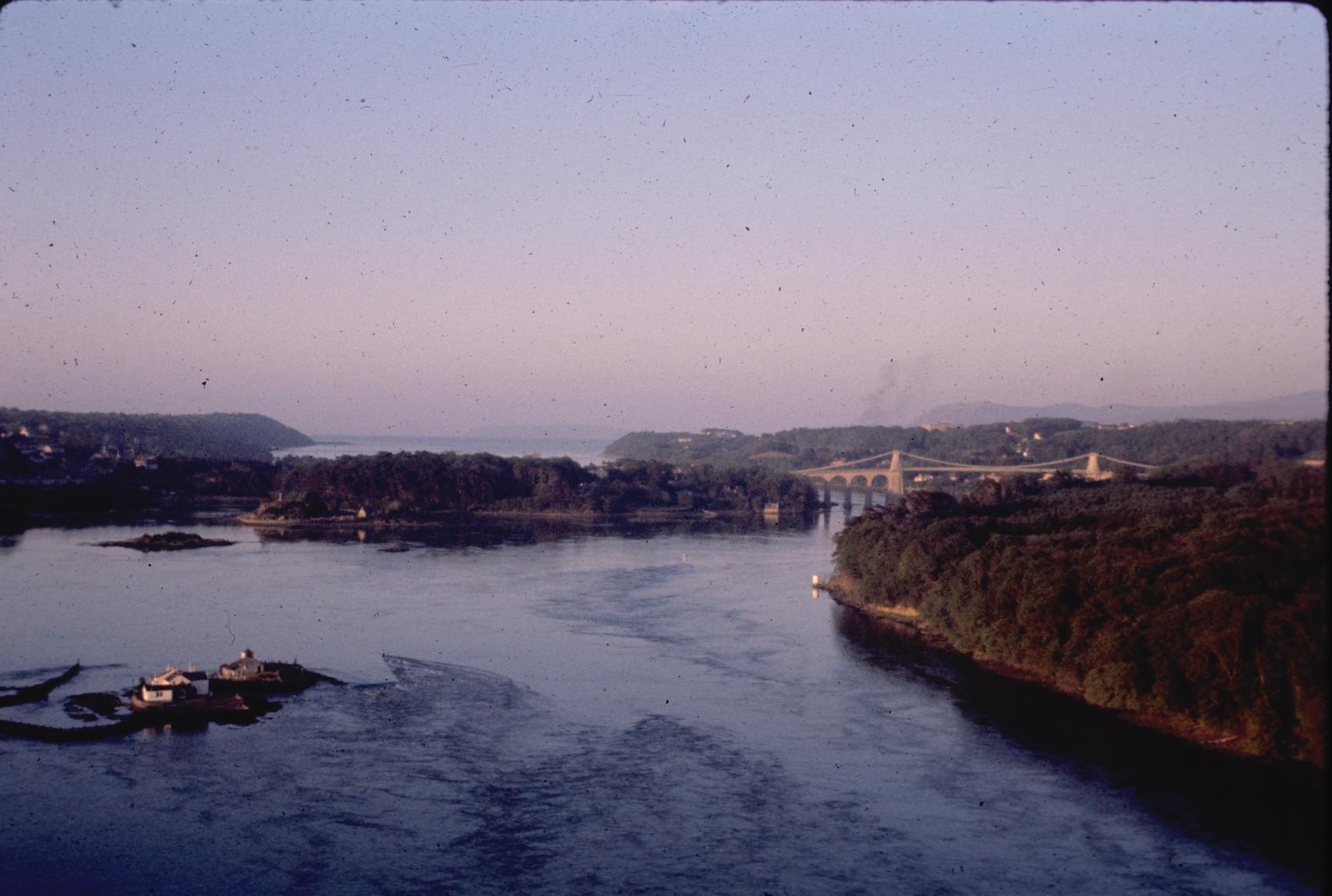 View taken East from Britannia Bridge.