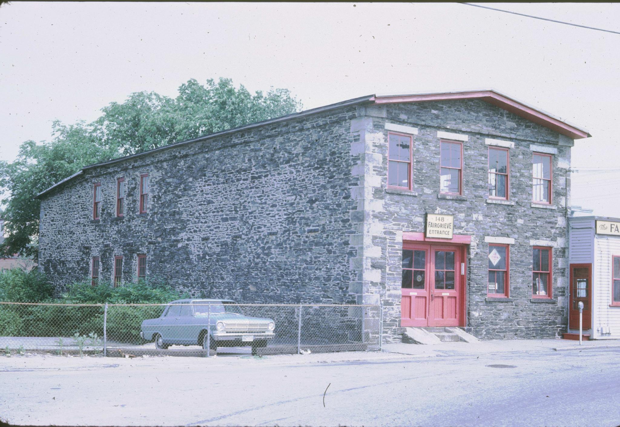 Unidentified textile mill on the Concord River at Lowell