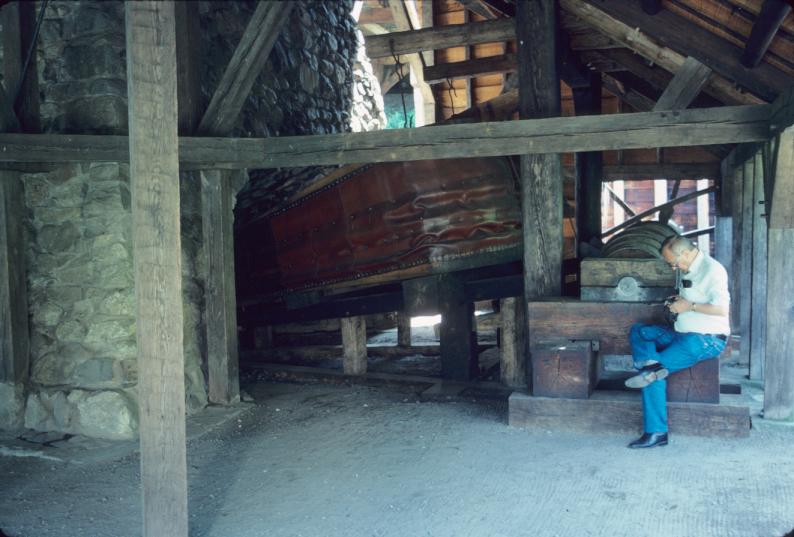 Interior at blast furnace with air bellows (reconstructed)