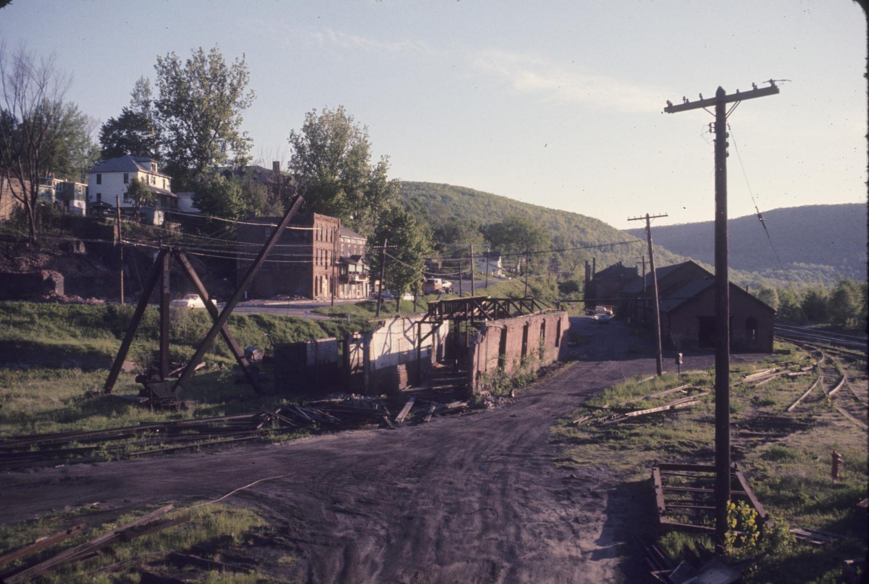 View of old freight house demolition