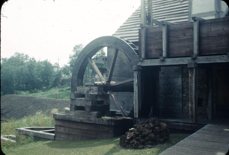 Breast water wheel at forge building