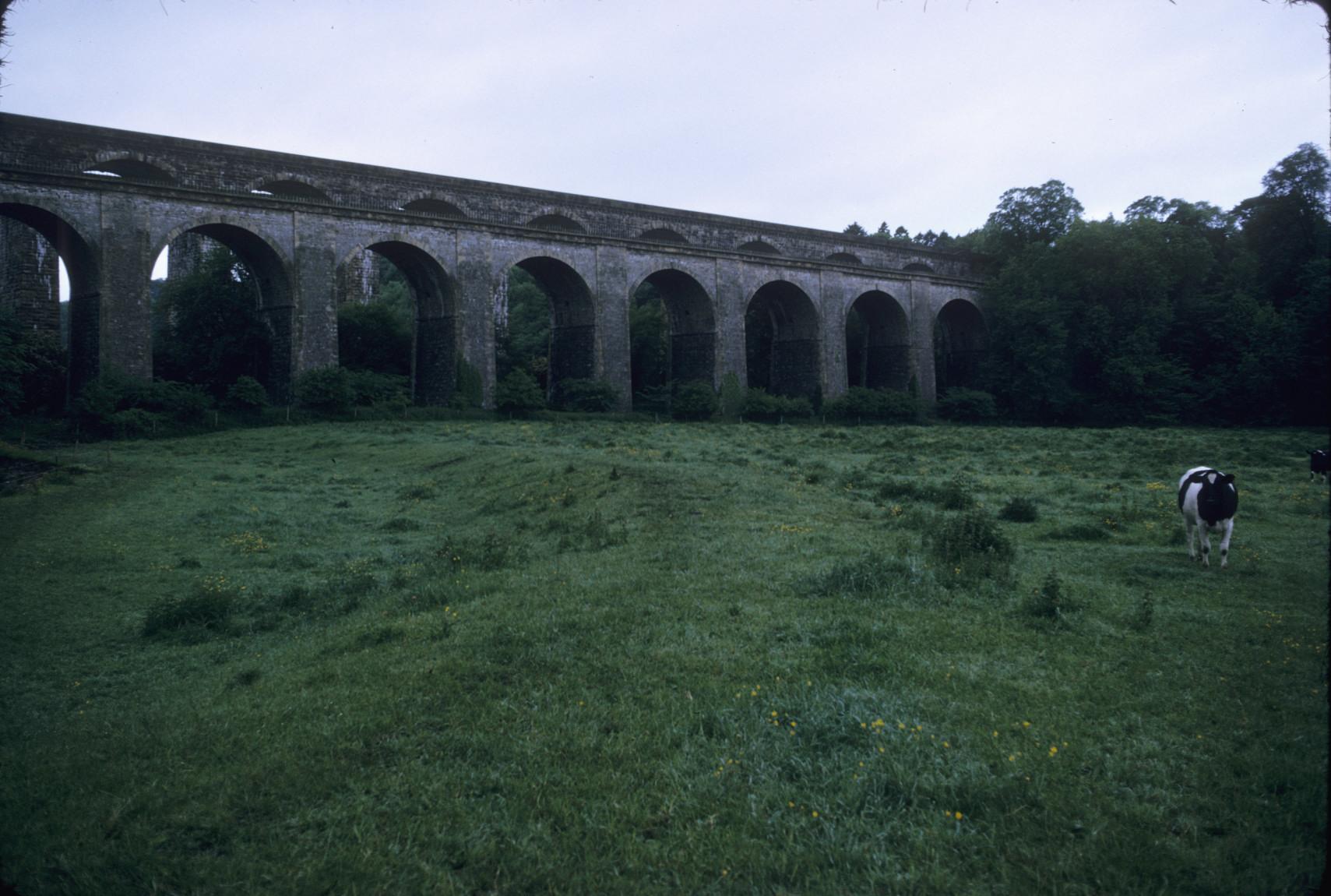 Half in England, half in Wales, this is Thomas Telford\'s aqueduct over…