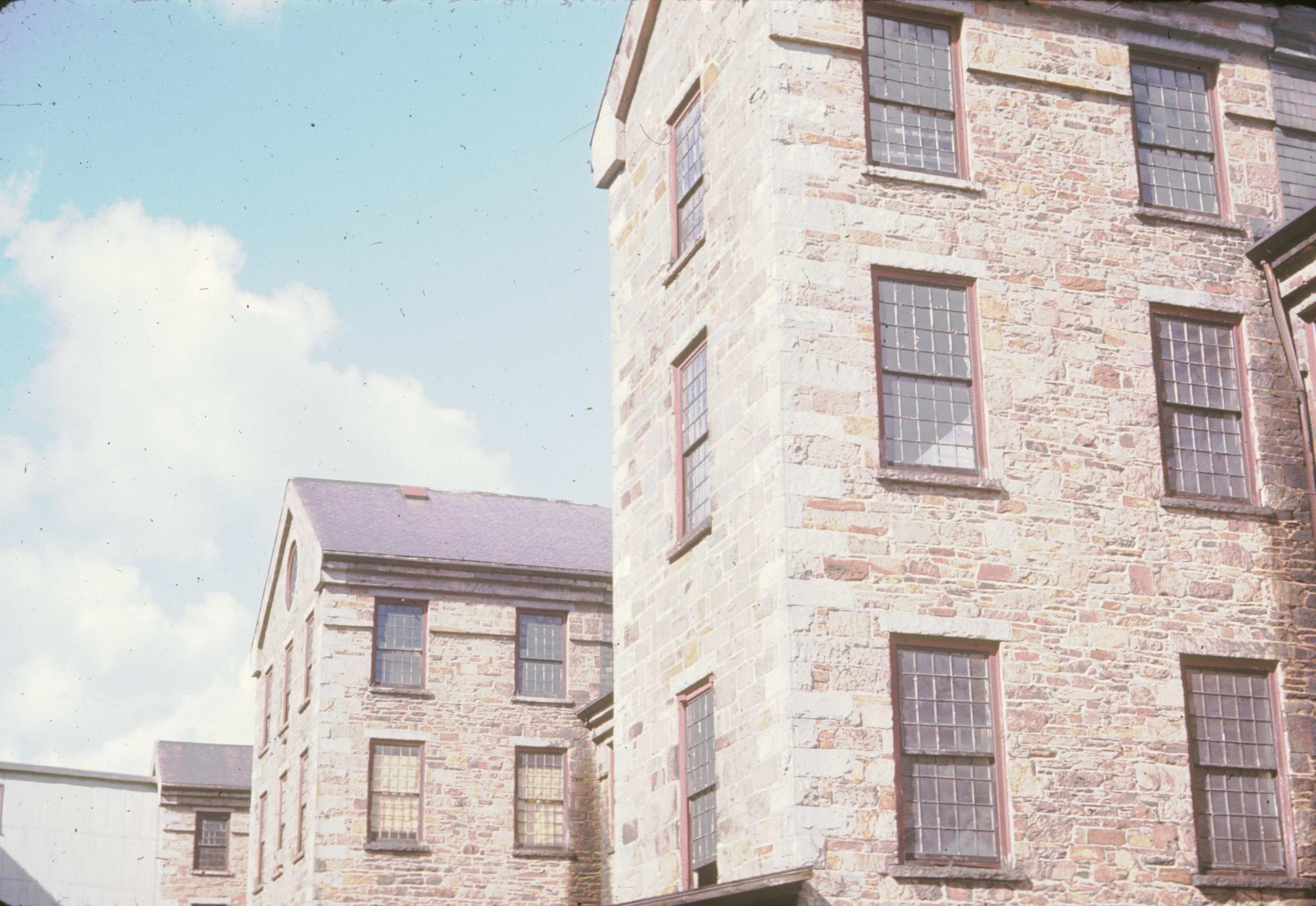 Photograph of the south and central main towers of an unidentified 1846 machine…