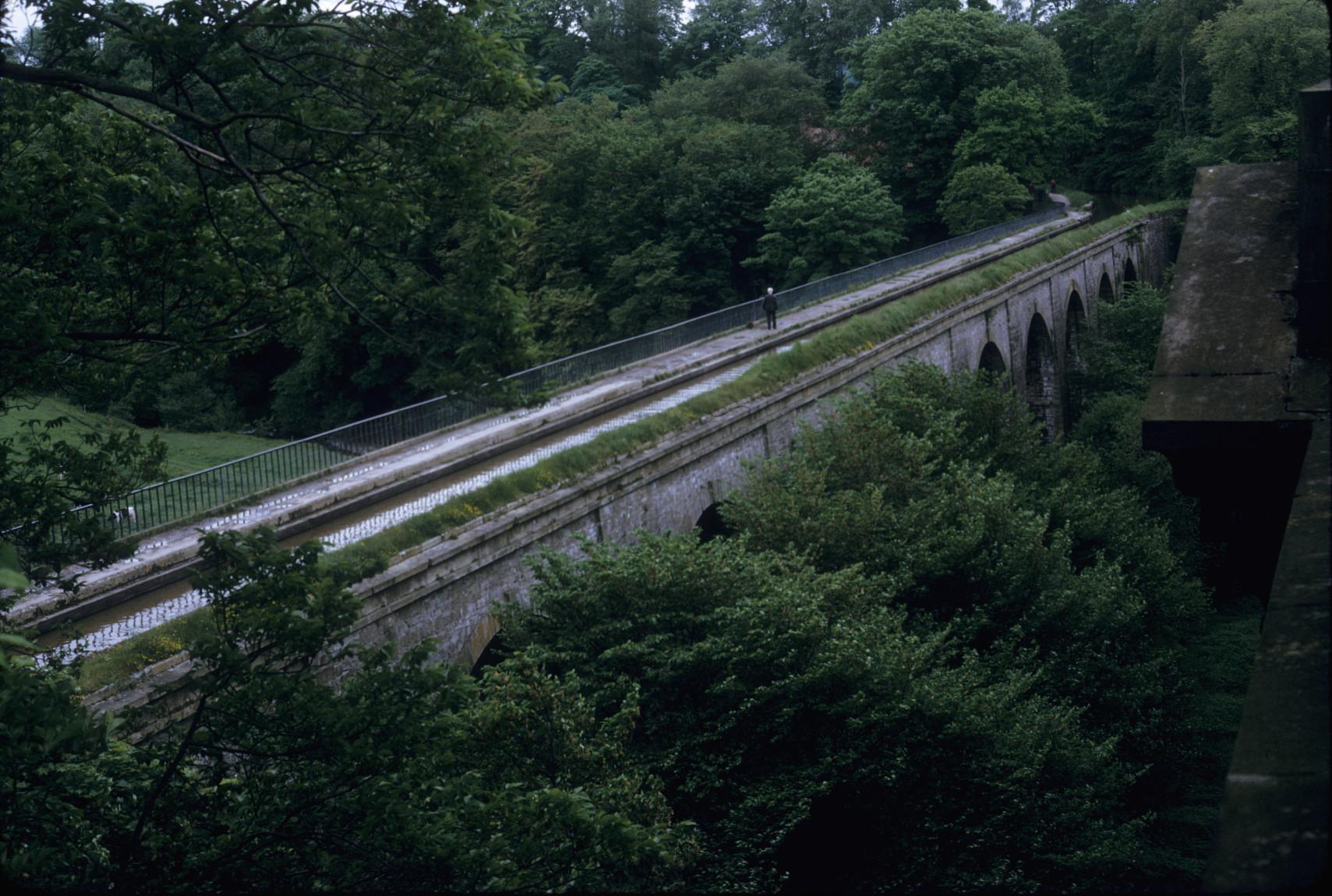 Half in England, half in Wales, this is Thomas Telford\'s aqueduct over…