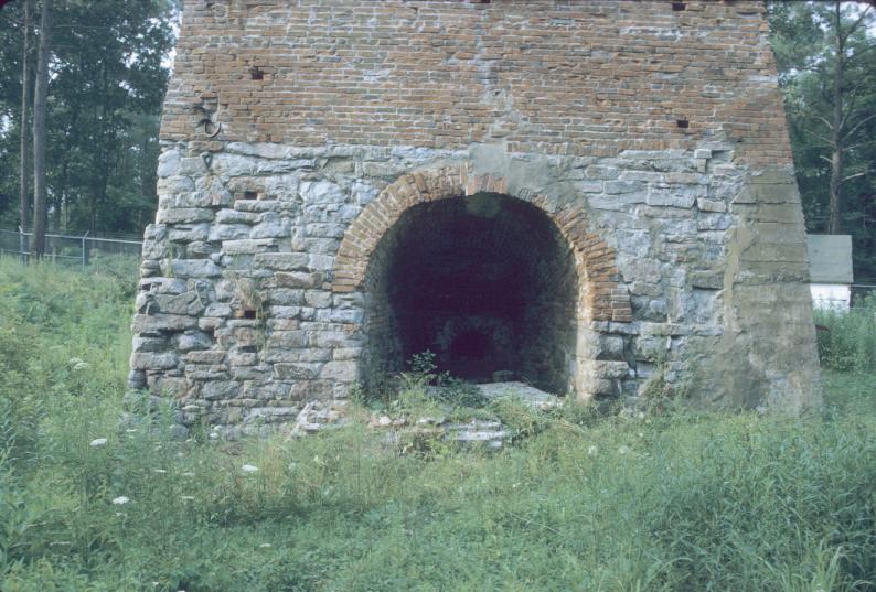 Arch at base of blast furnace