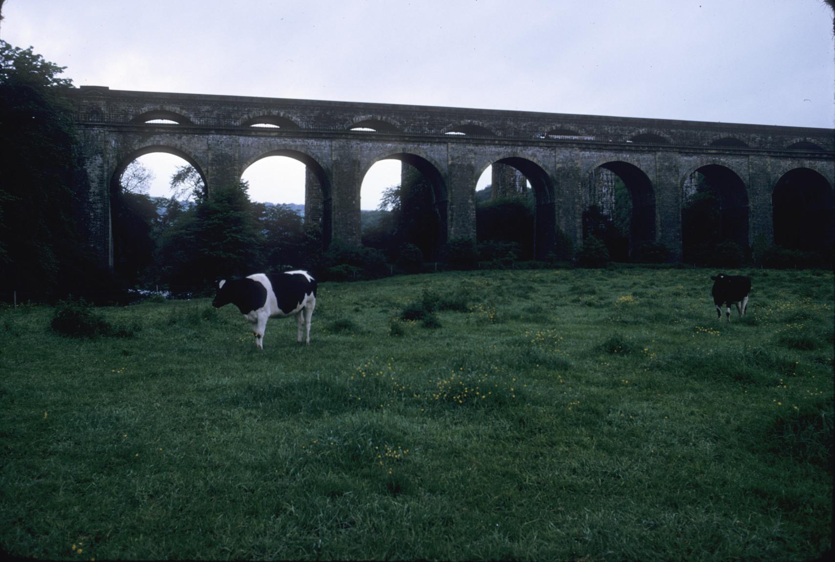 Half in England, half in Wales, this is Thomas Telford\'s aqueduct over…