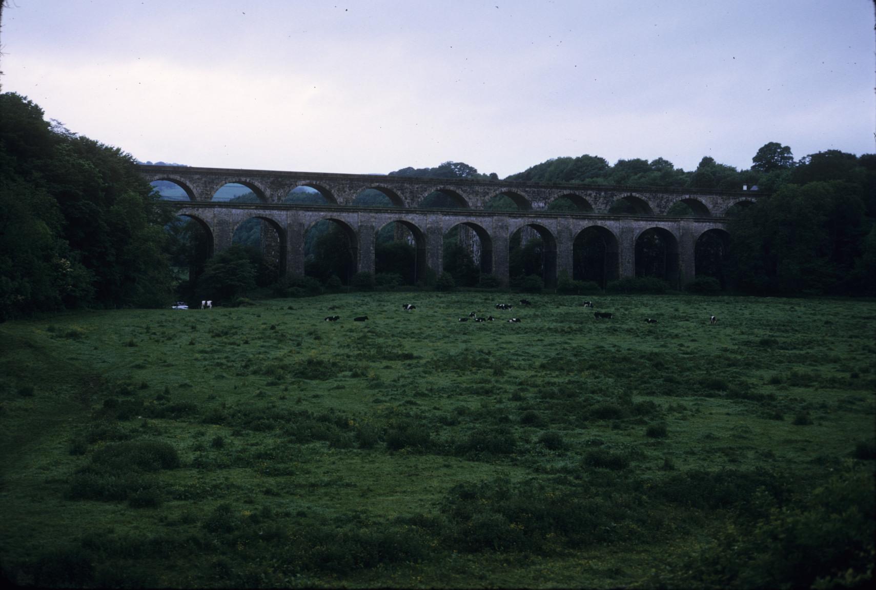 Half in England, half in Wales, this is Thomas Telford\'s aqueduct over…