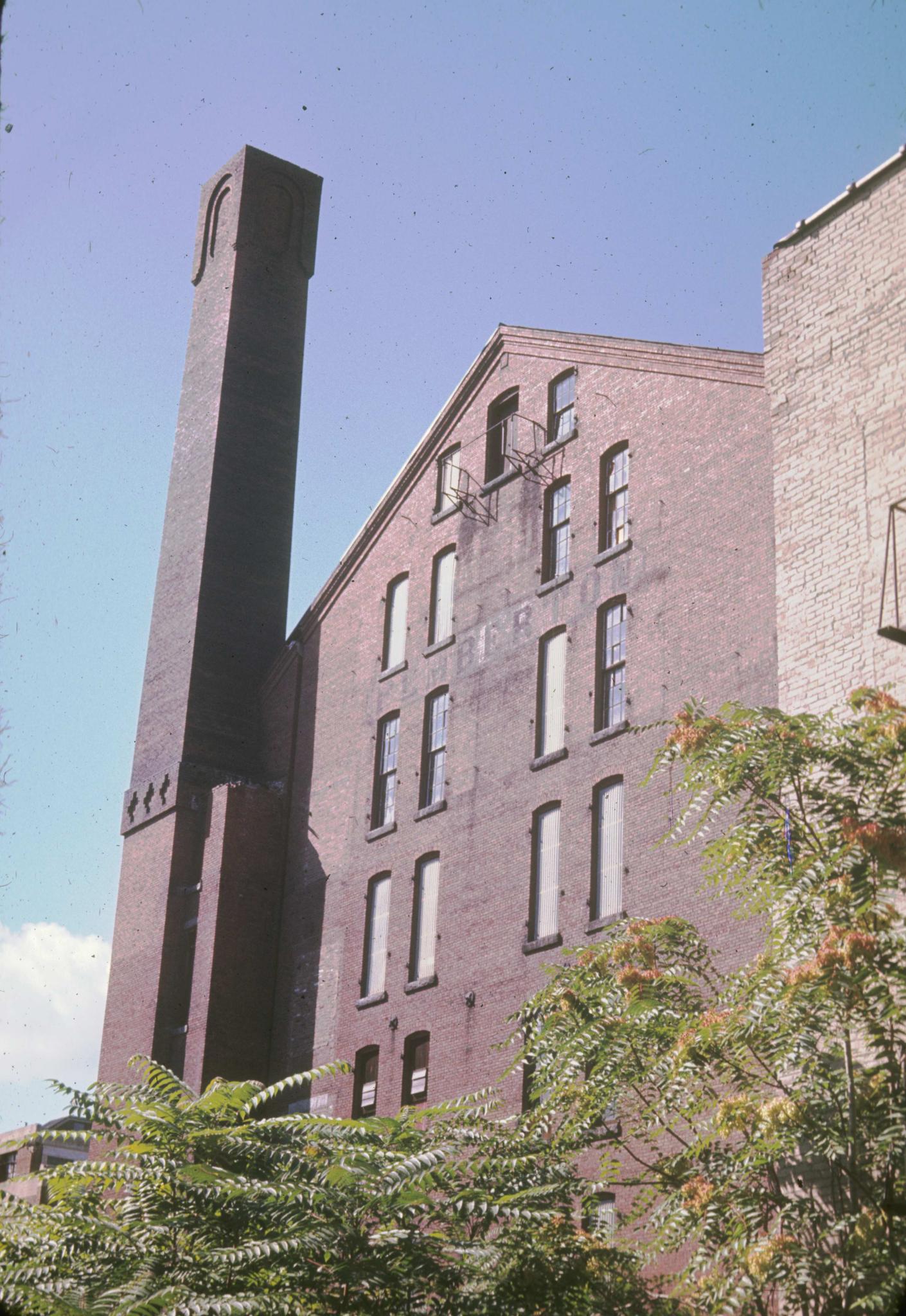 Photograph of the south face of the mill.