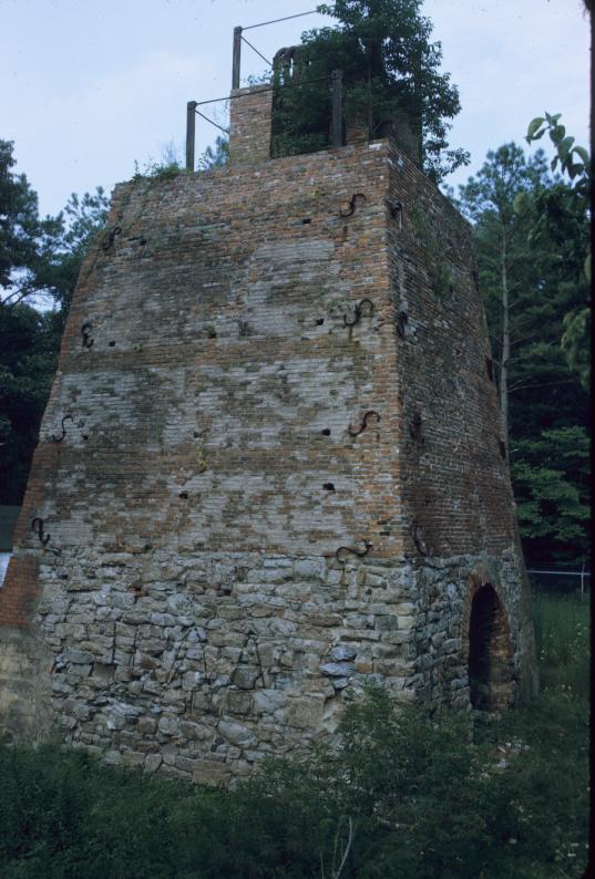 Rear - oblique view showing air arch, blast air heaters