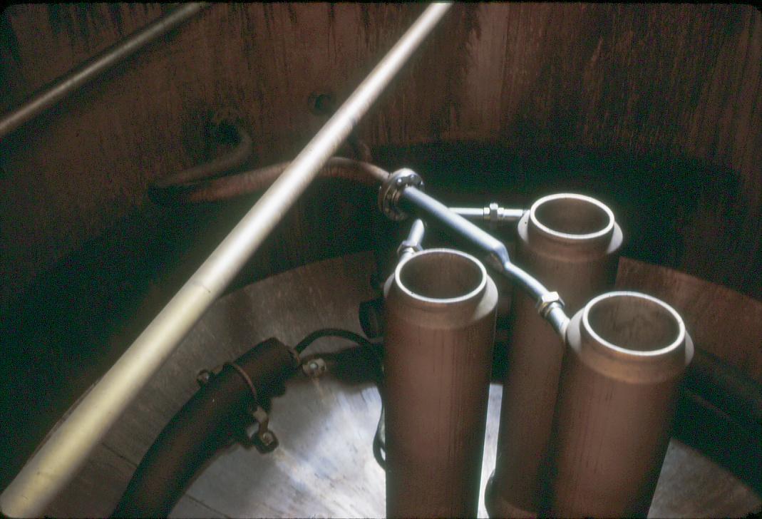 Interior of brewing tank(?) (1954)