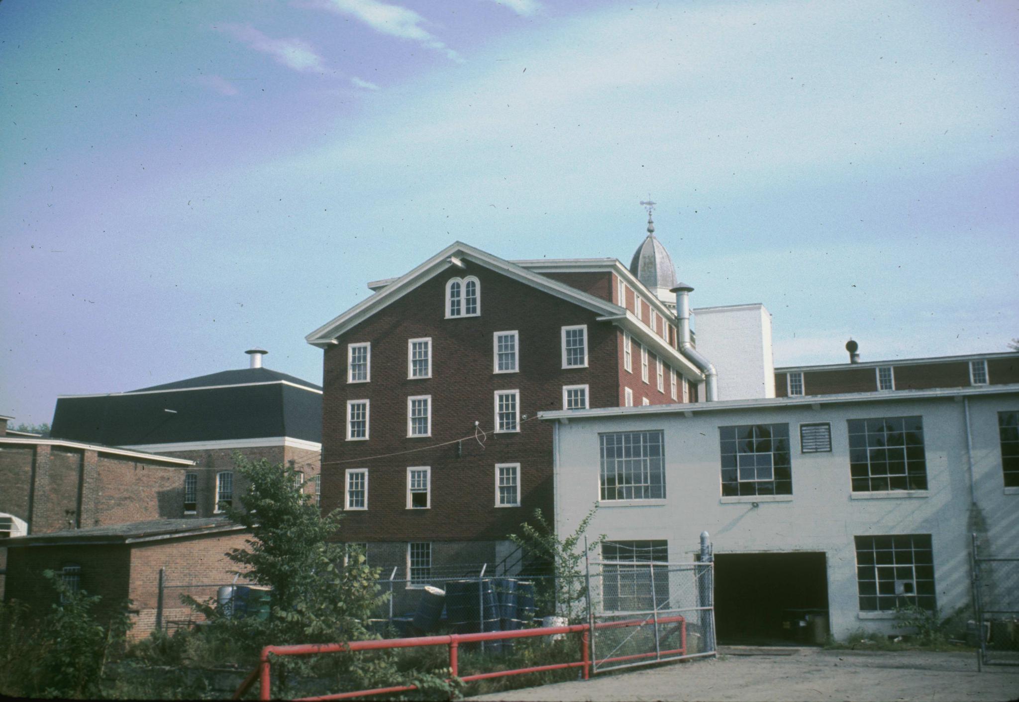 Photograph of the back of the mill.