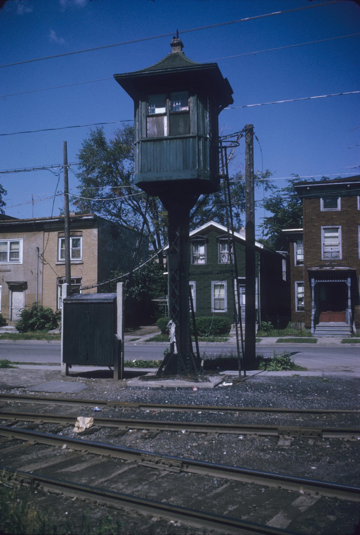 \"Birdhouse\" railroad crossing control towerSchuyler Street &…