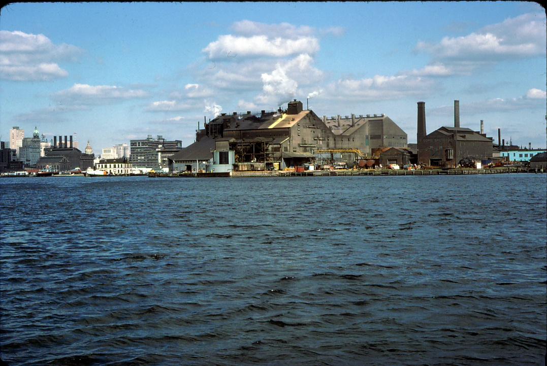 on Boston St. - view from Baltimore Inner Harbor