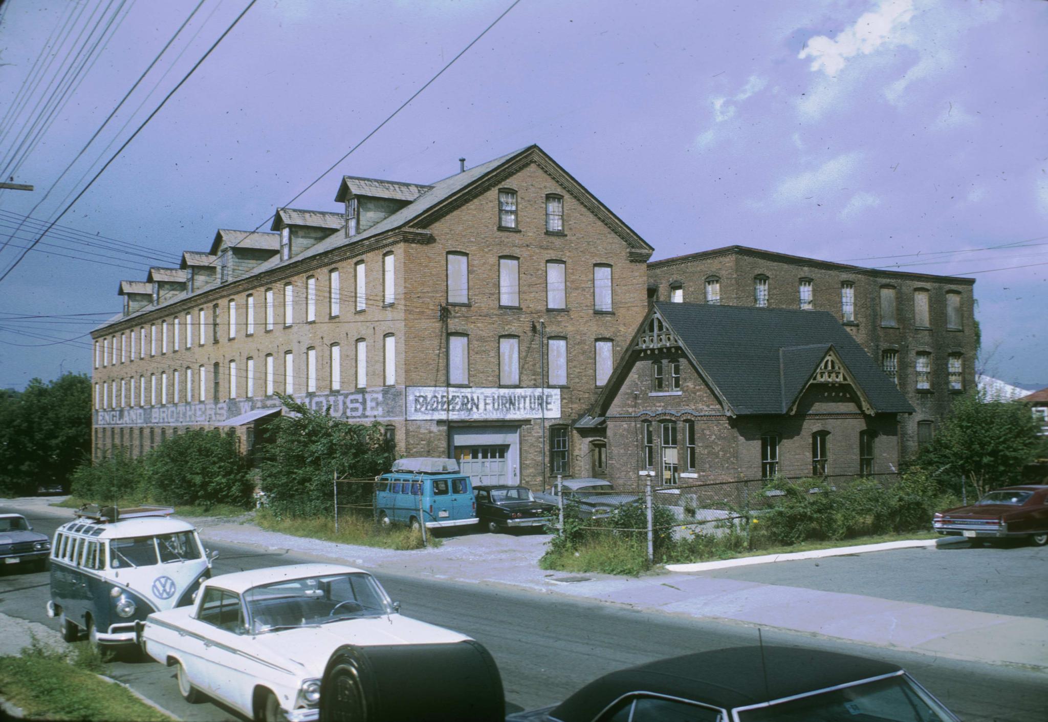 Unidentified brick textile mill in Pittsfield, Massachusetts.