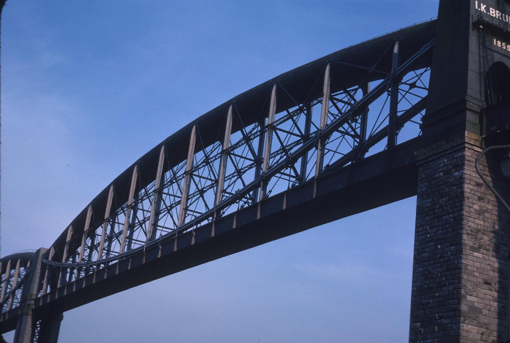 Royal Albert Brige over the River Tamar, note the inscription \"I.K.…