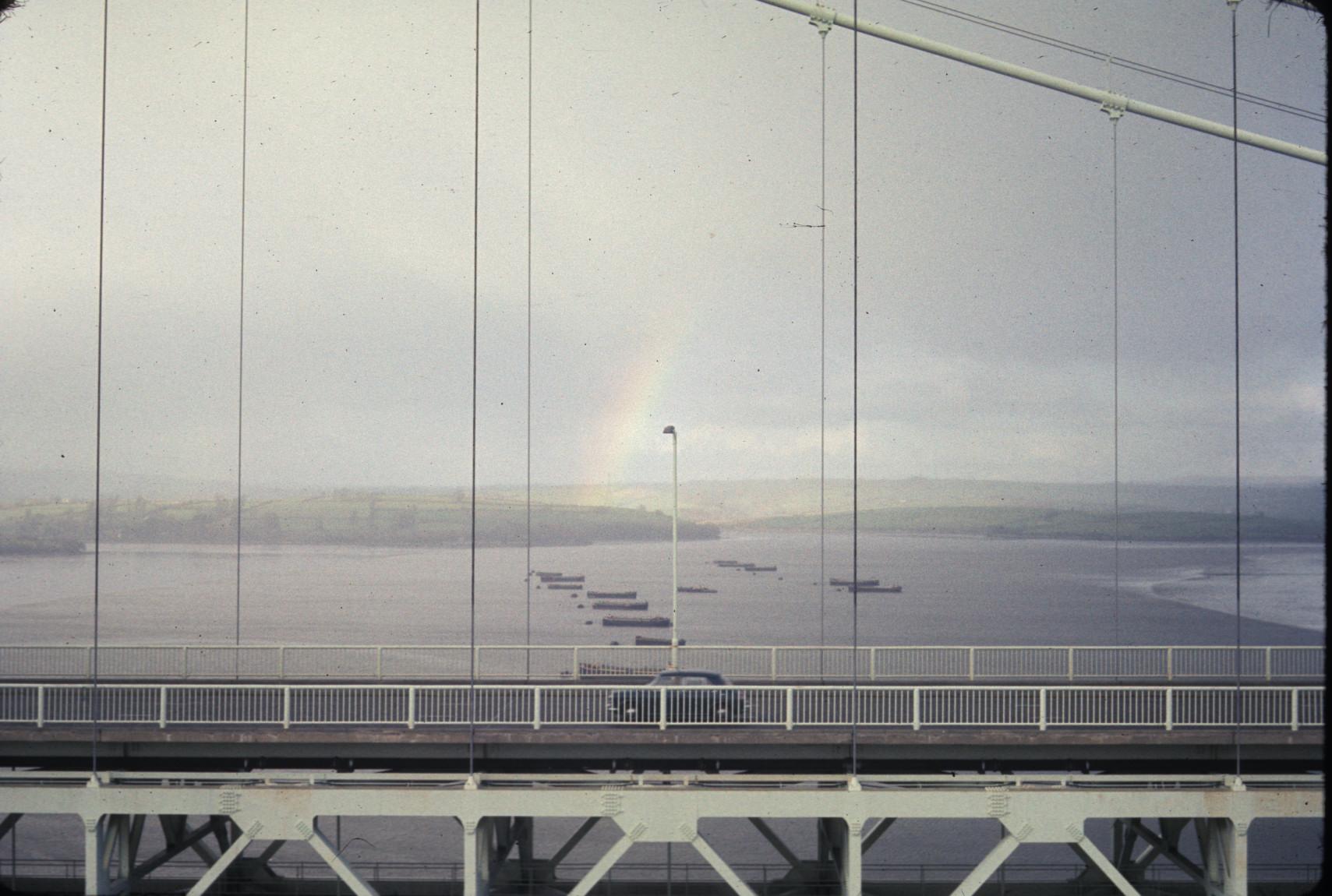 View to the north from the top of the Royal Albert Bridge , looking through the…