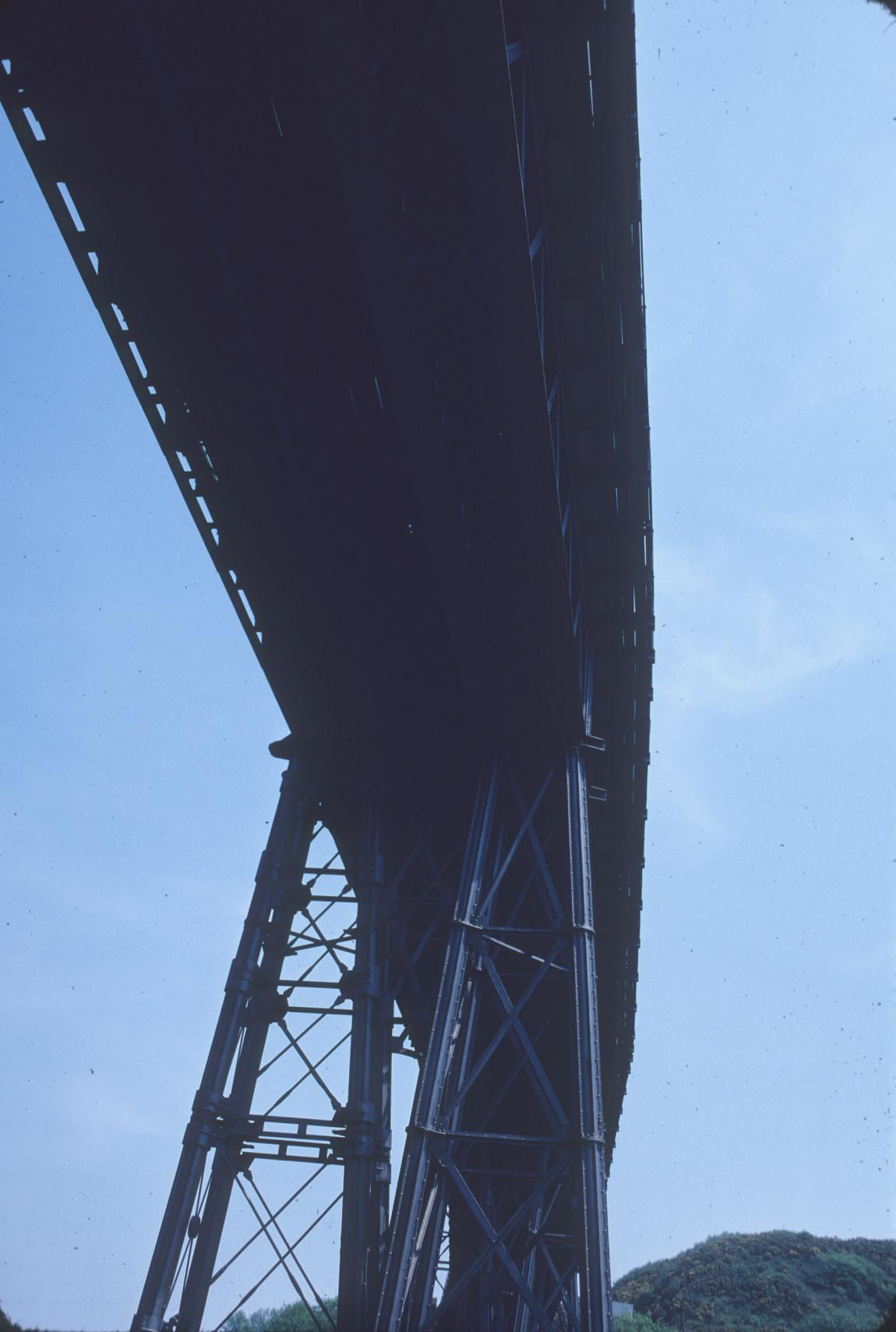 supports and underside of Meldon viaduct