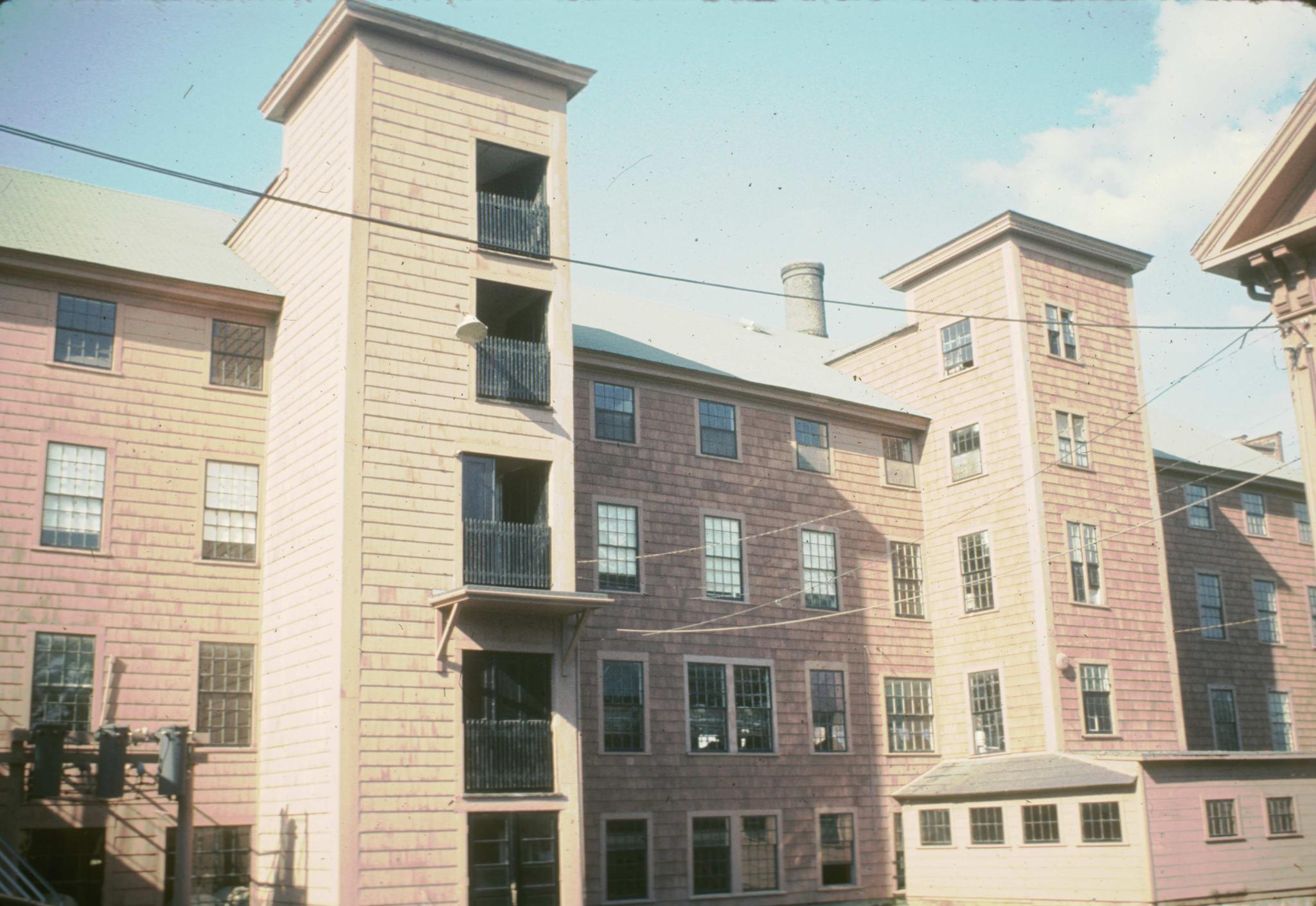 Photograph of the mill showing towers.