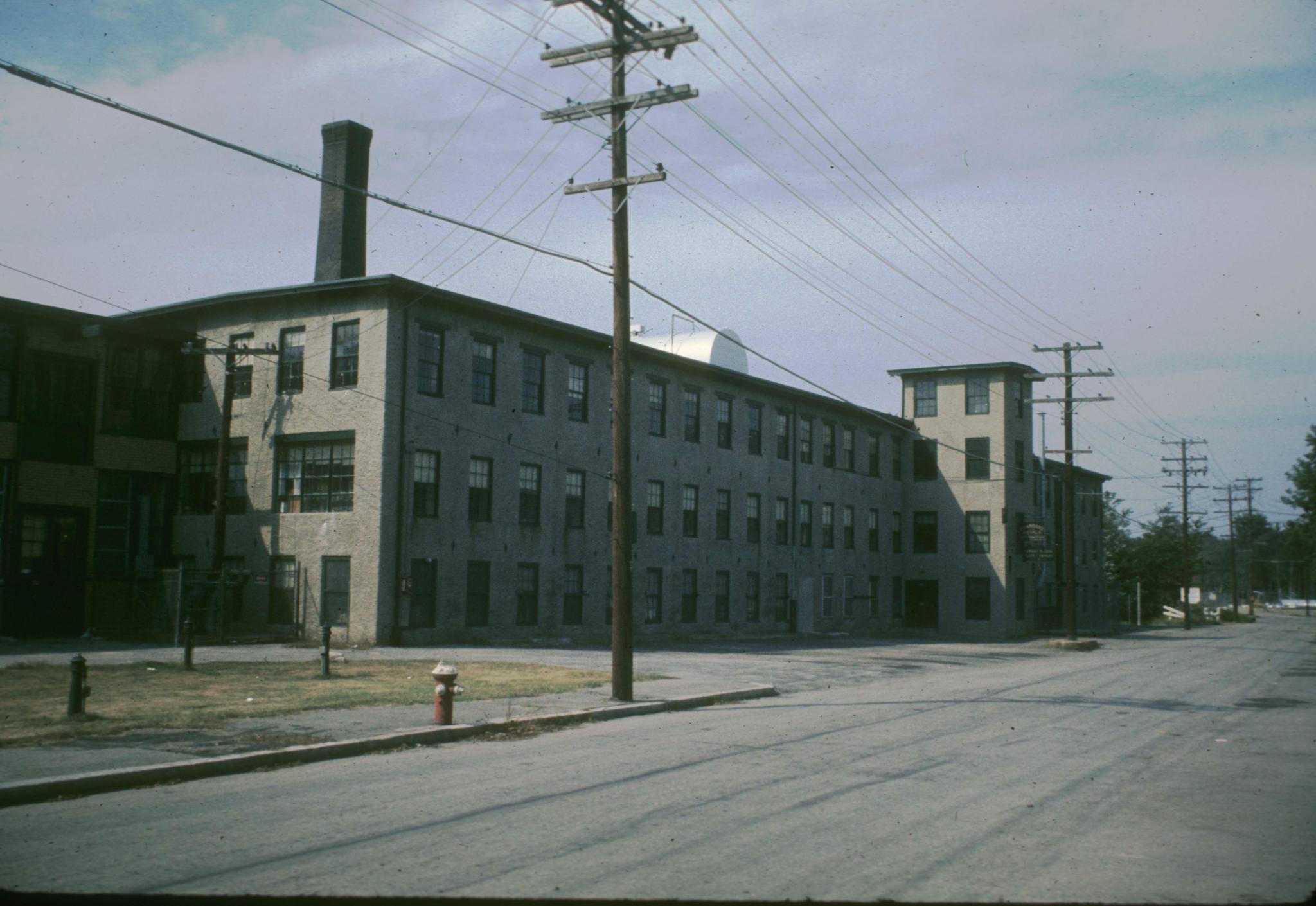 Unidentified mill in North Attleboro, Massachusetts.  Slide indicates it maybe…