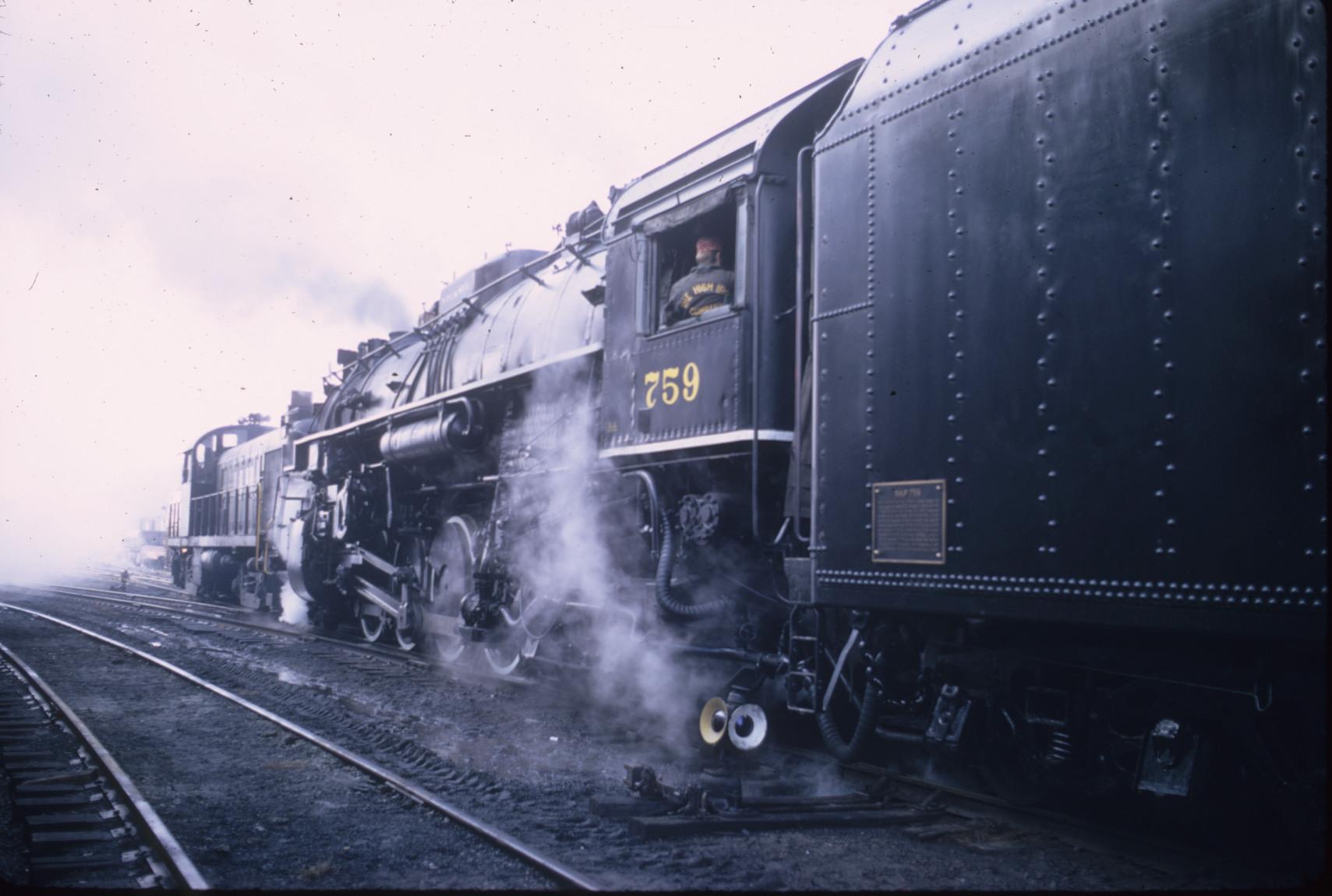 Engine 759 (with diesel) at Hagerstown Maryland