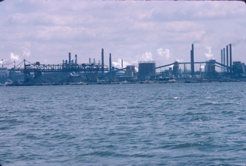 View of furnace complex at Sparrows Point, MD.