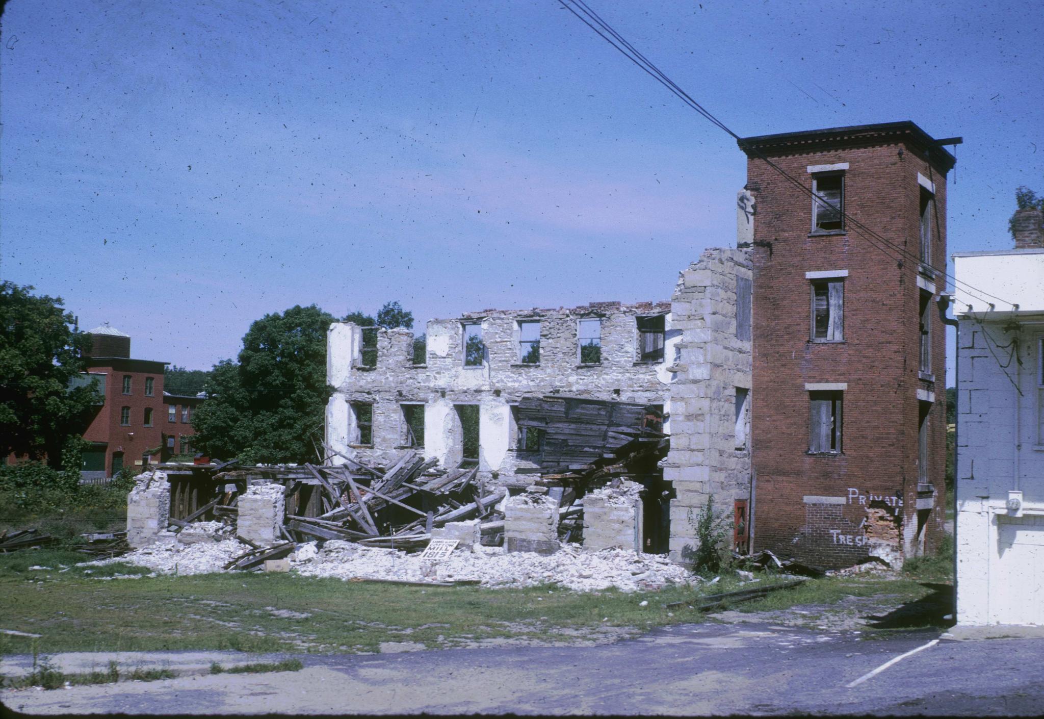 Photograph of the mill ruins.